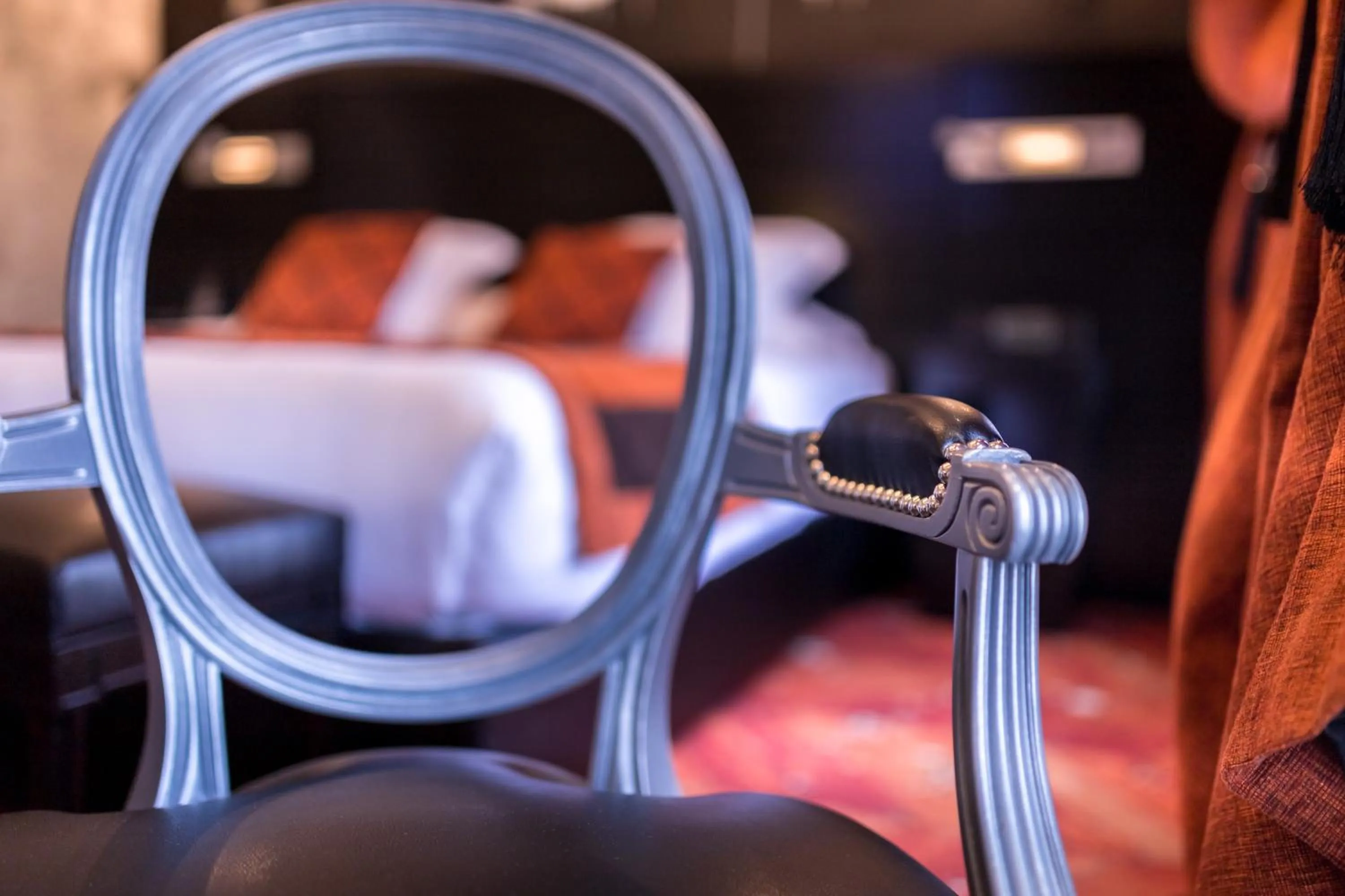 Decorative detail, Bed in Maison Albar- Le Champs-Elysées