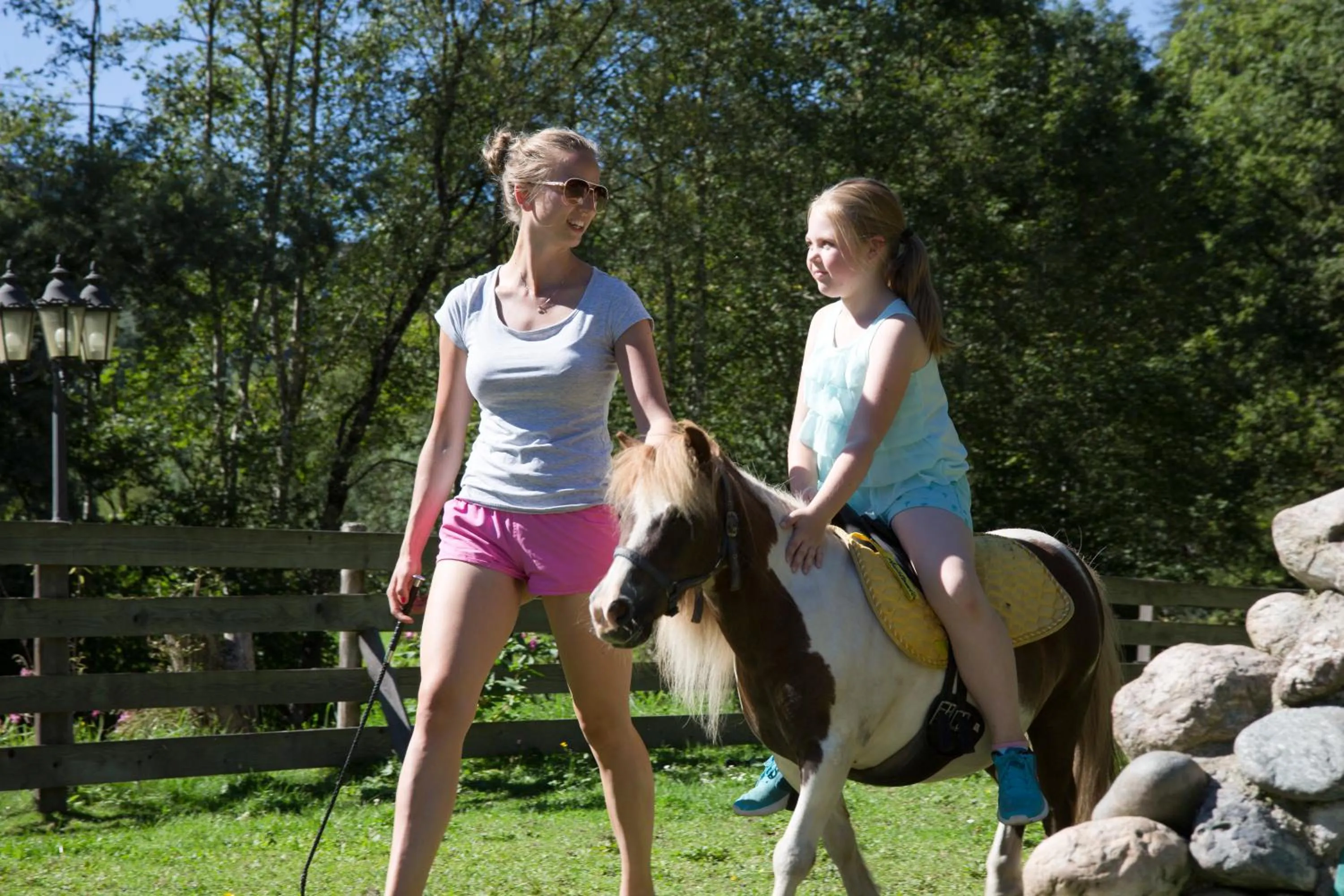 Horse-riding in Hotel Berghof