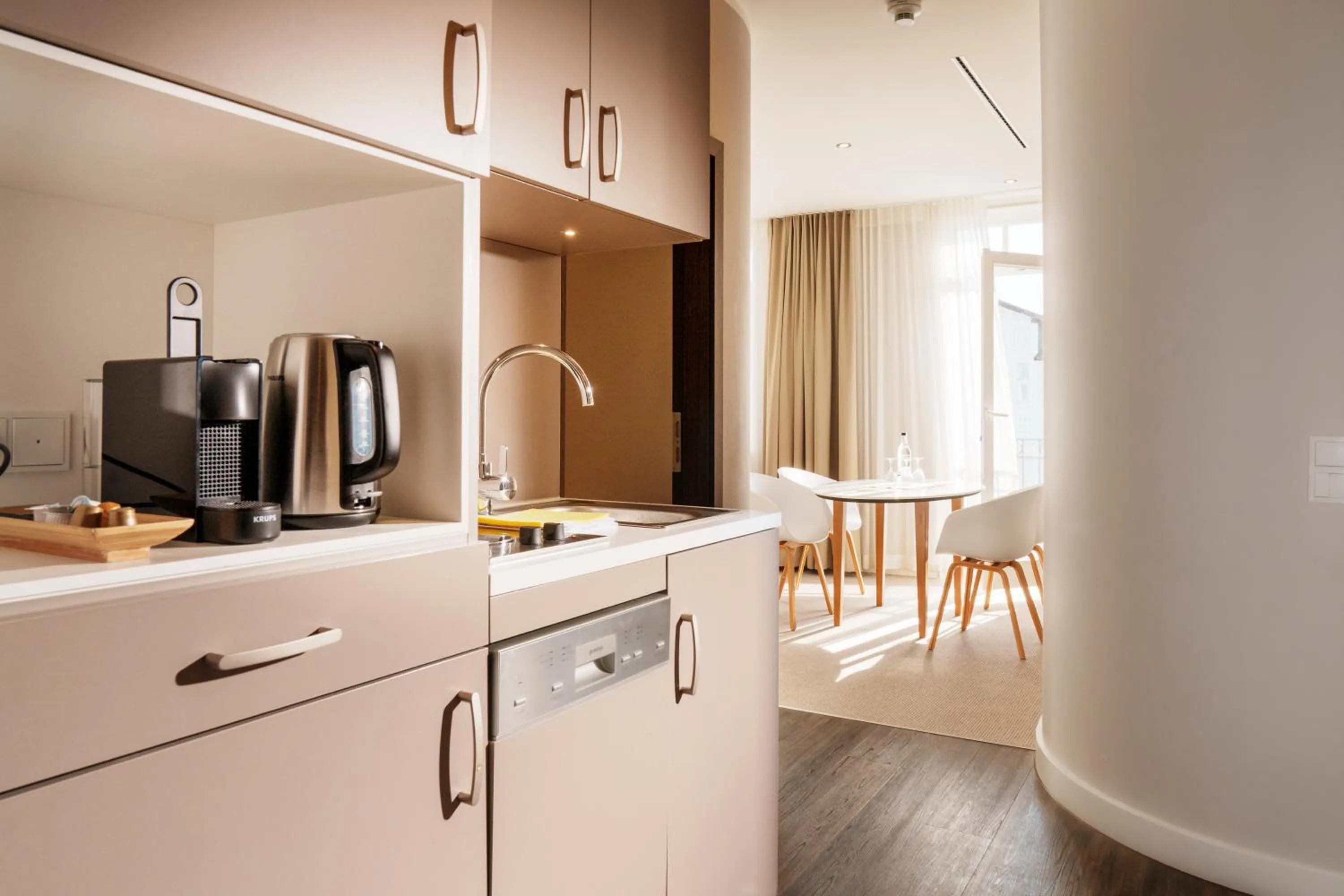 Kitchen or kitchenette in Hotel Meersinn - Binz
