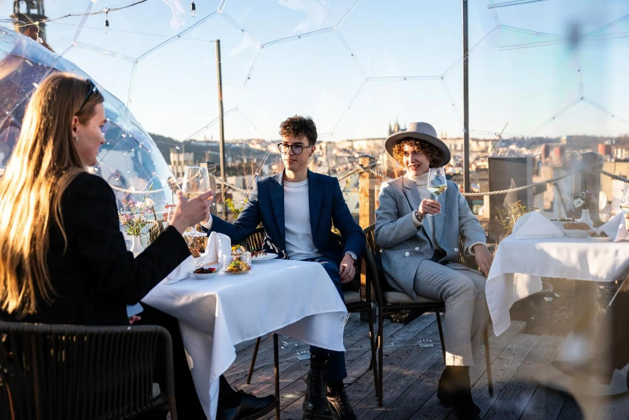Balcony/Terrace in Pytloun Boutique Hotel Prague