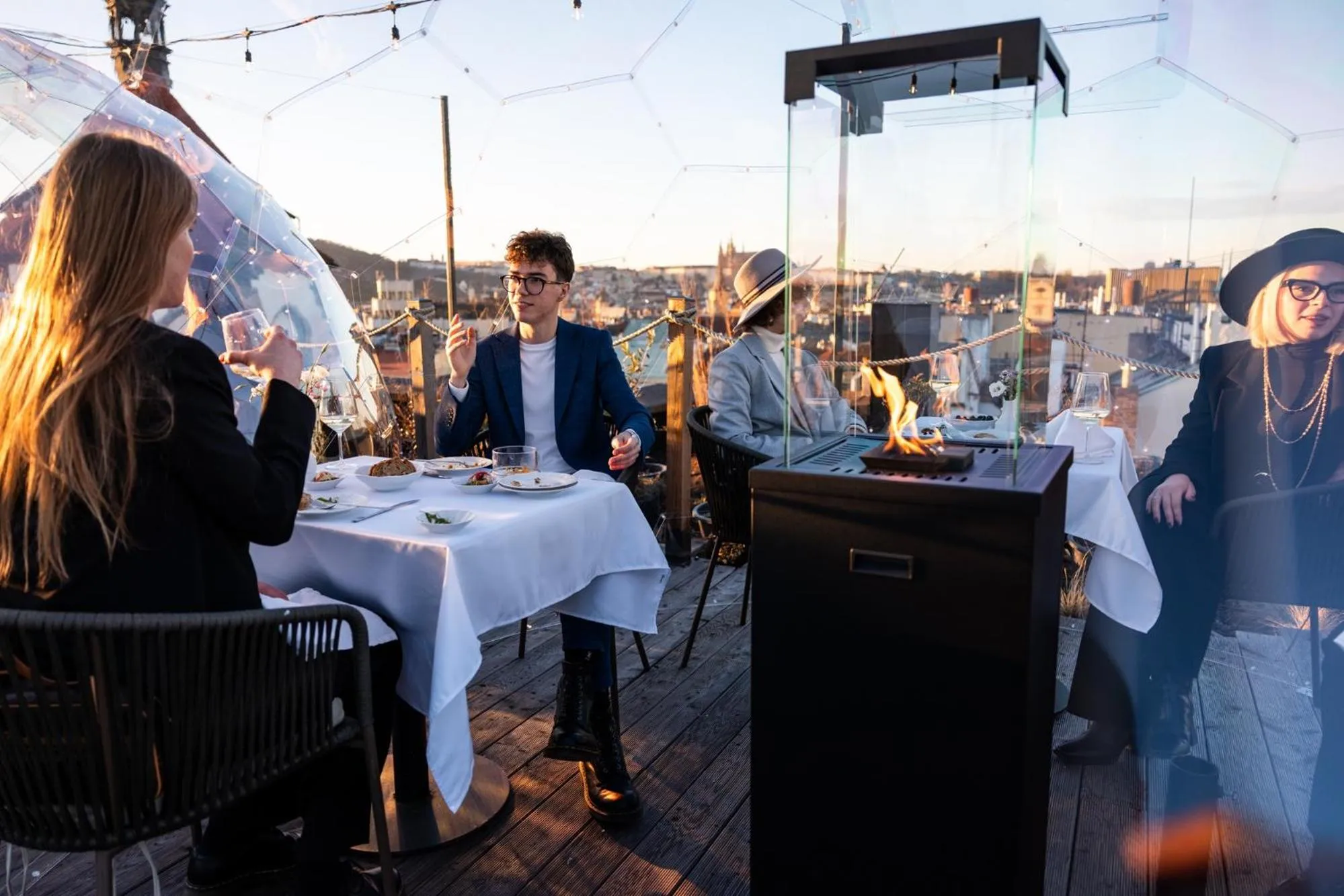 Balcony/Terrace in Pytloun Boutique Hotel Prague