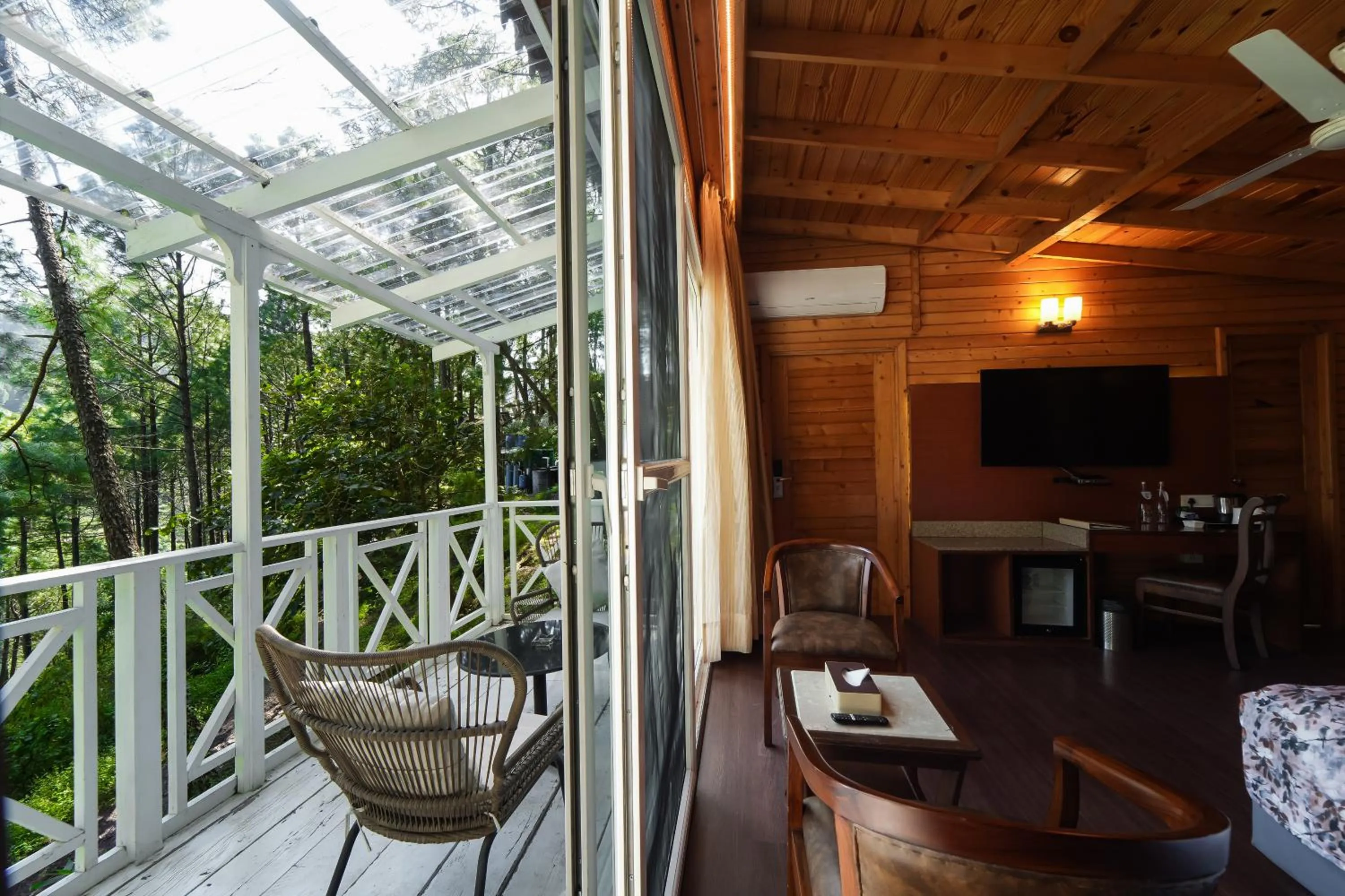 Balcony/Terrace in Kasauli Hills Resort