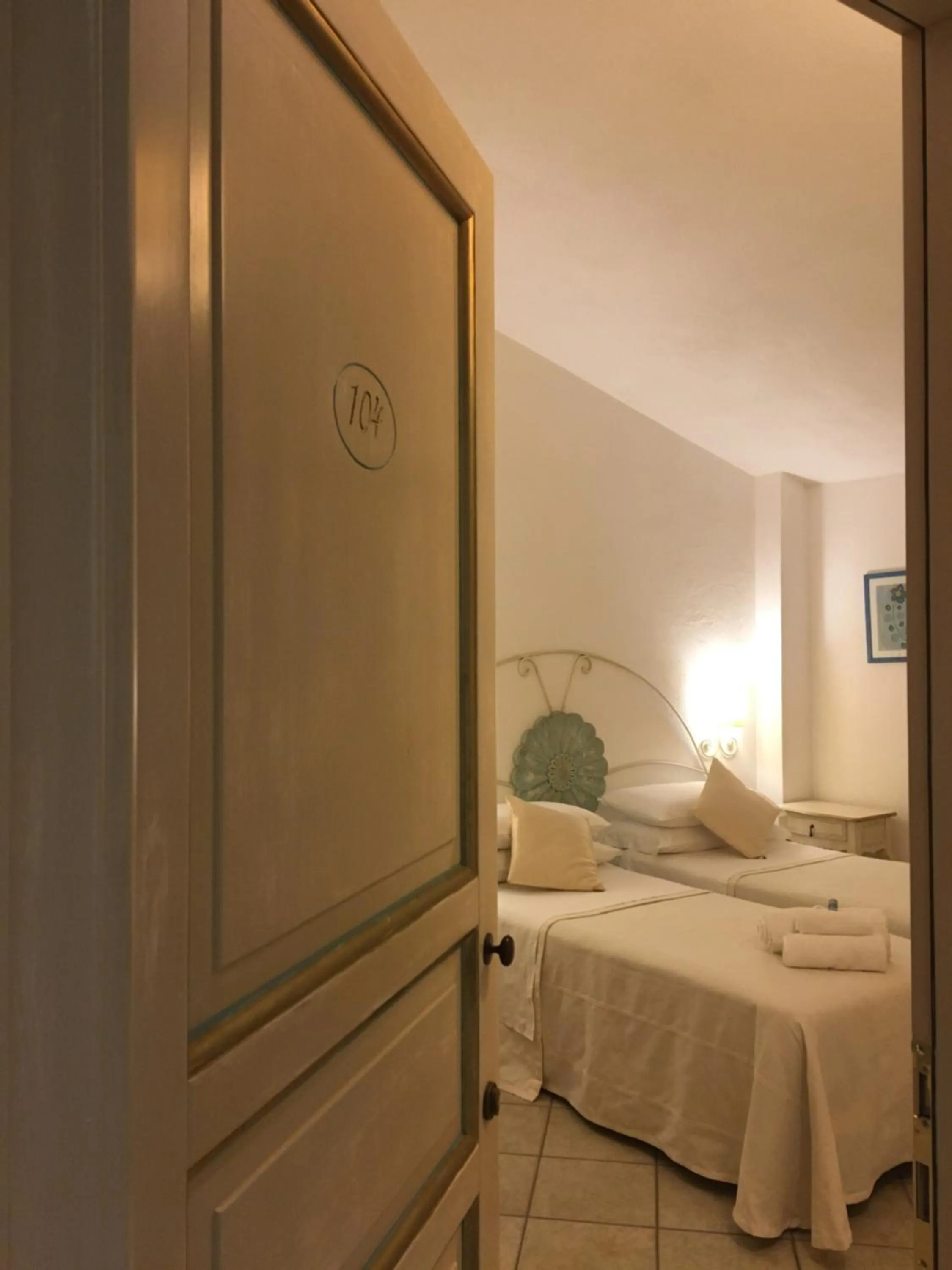 Bed in Hotel Sorgente