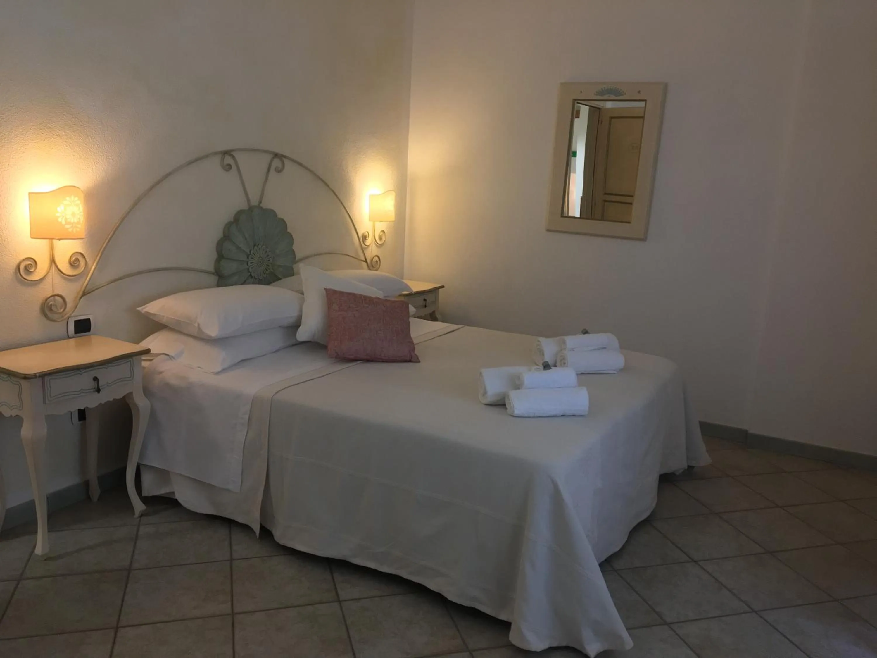 Bed in Hotel Sorgente