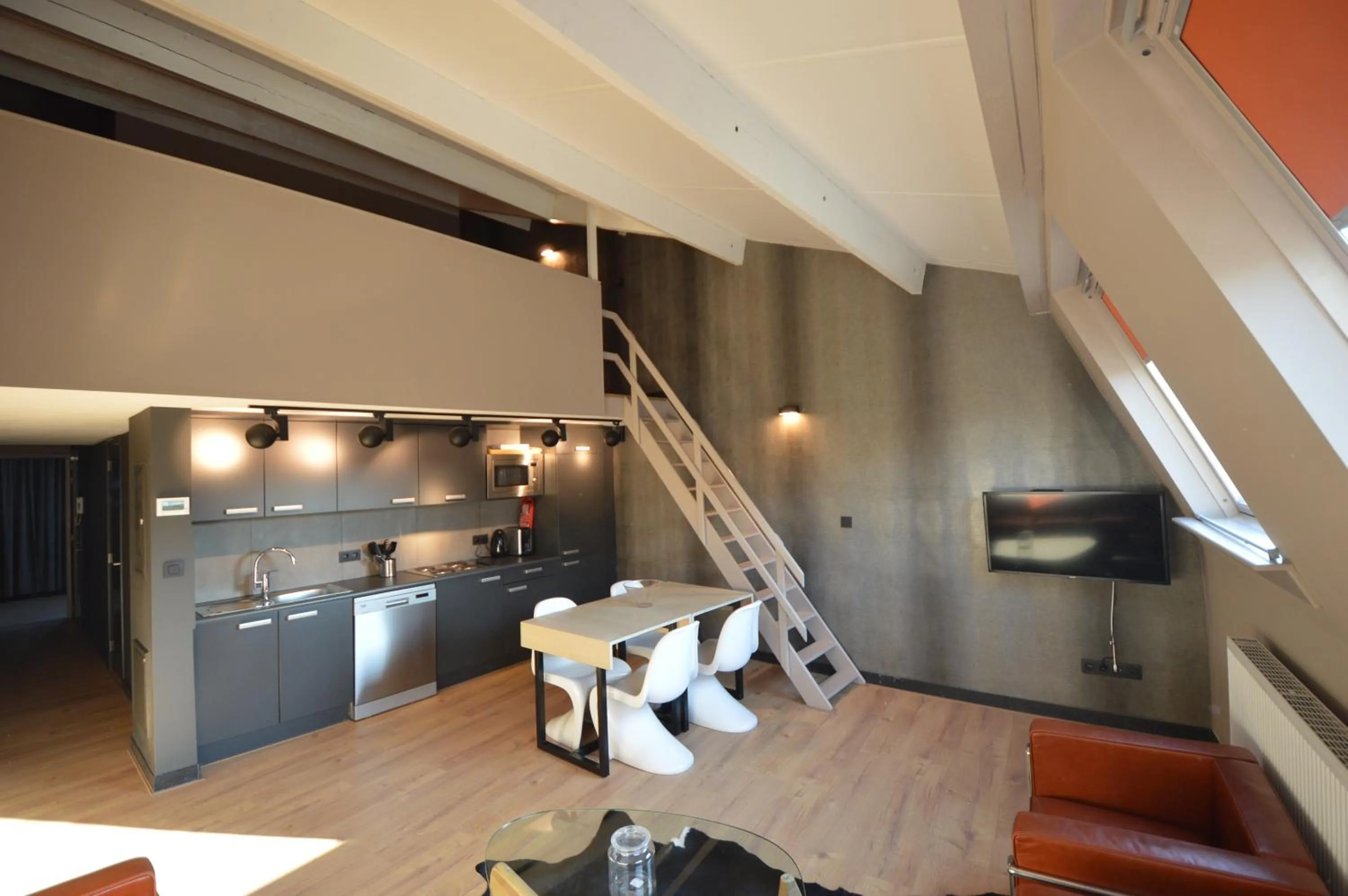 Kitchen or kitchenette in Amosa Liège City Centre Apart Donceel 6