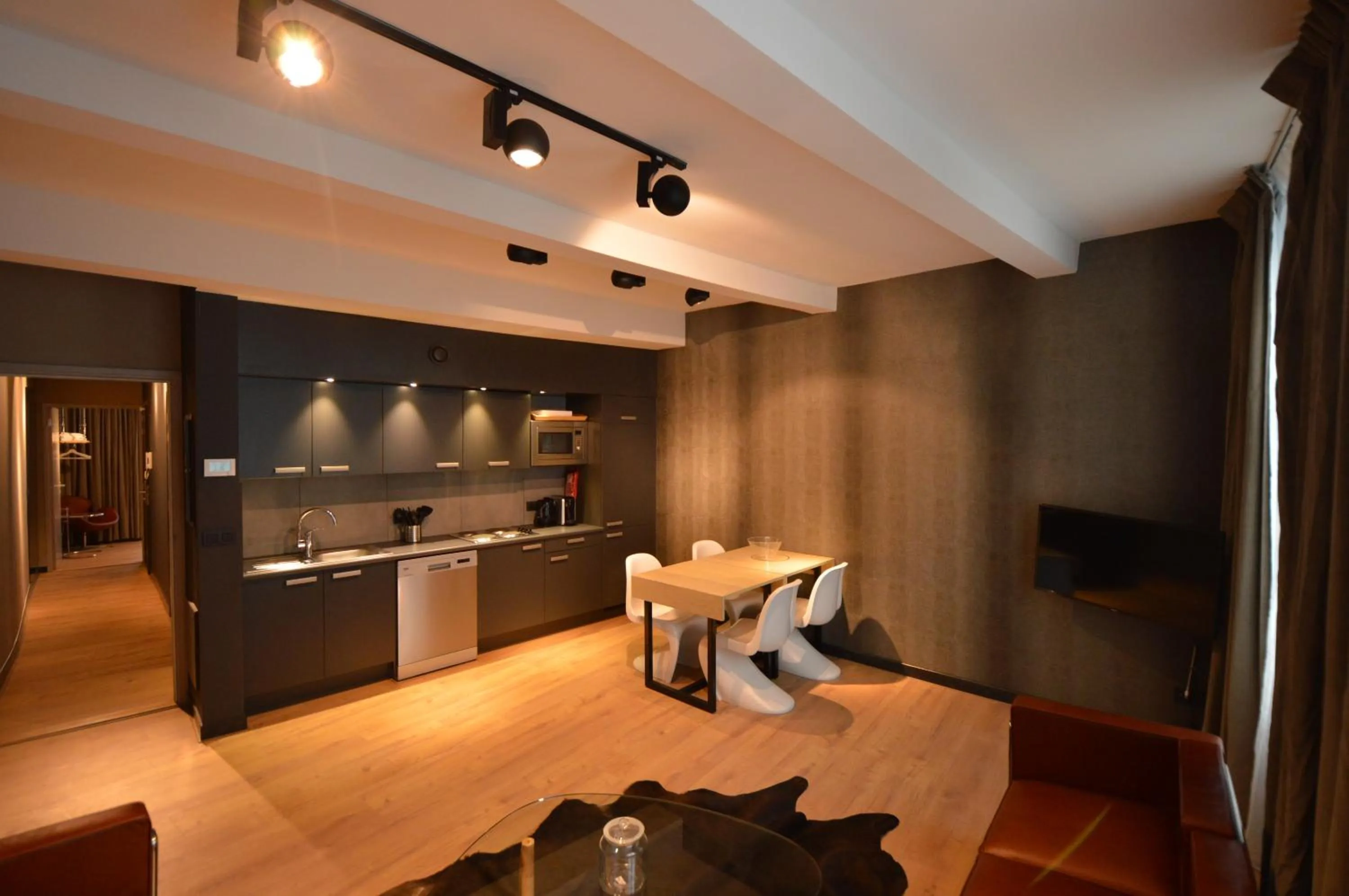 Kitchen or kitchenette in Amosa Liège City Centre Apart Donceel 6