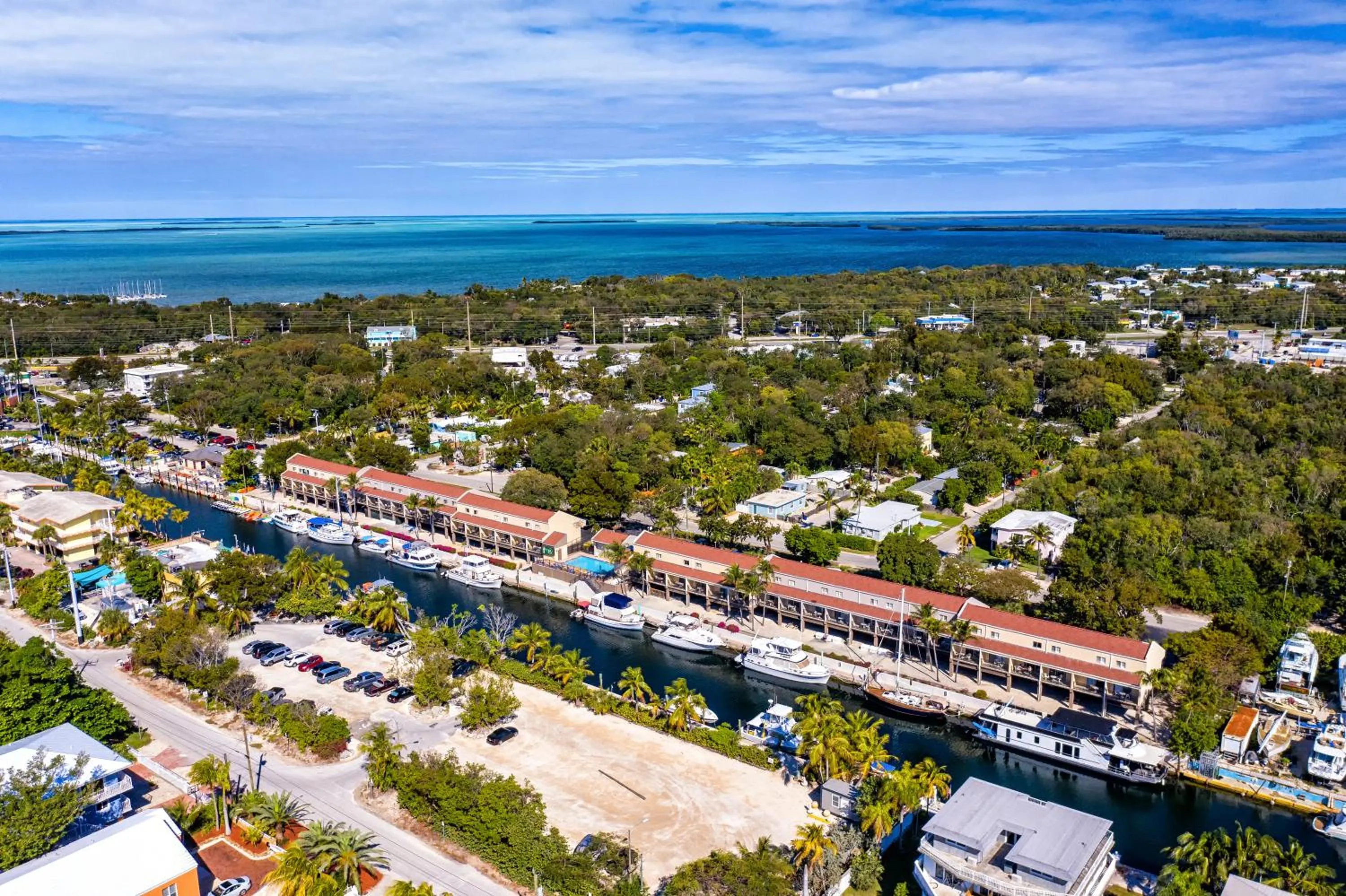 Bird's eye view in Waterside Suites and Marina