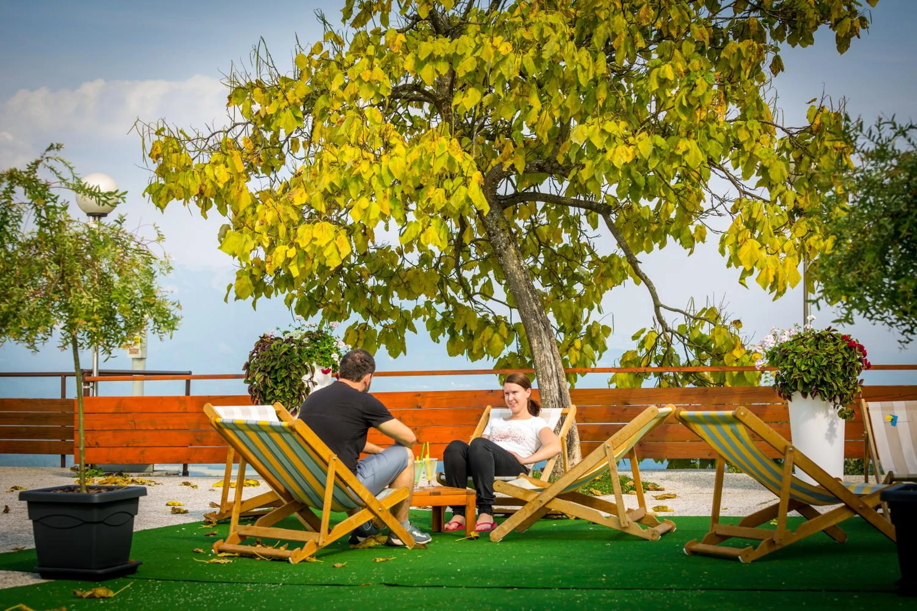 Patio in Hotel Bellevue