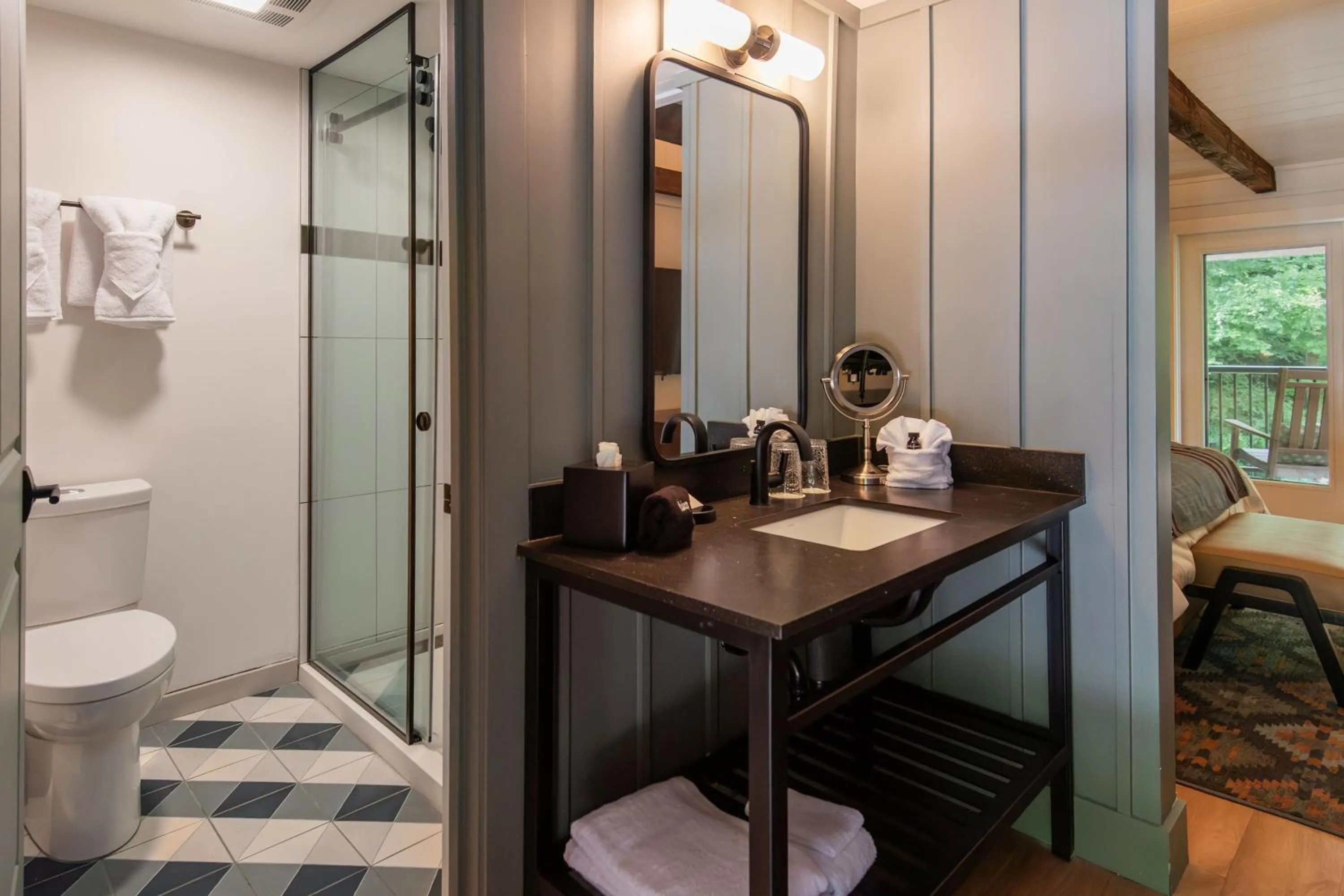 Bathroom in Historic Rocky Waters Inn, A Small Luxury Hotel