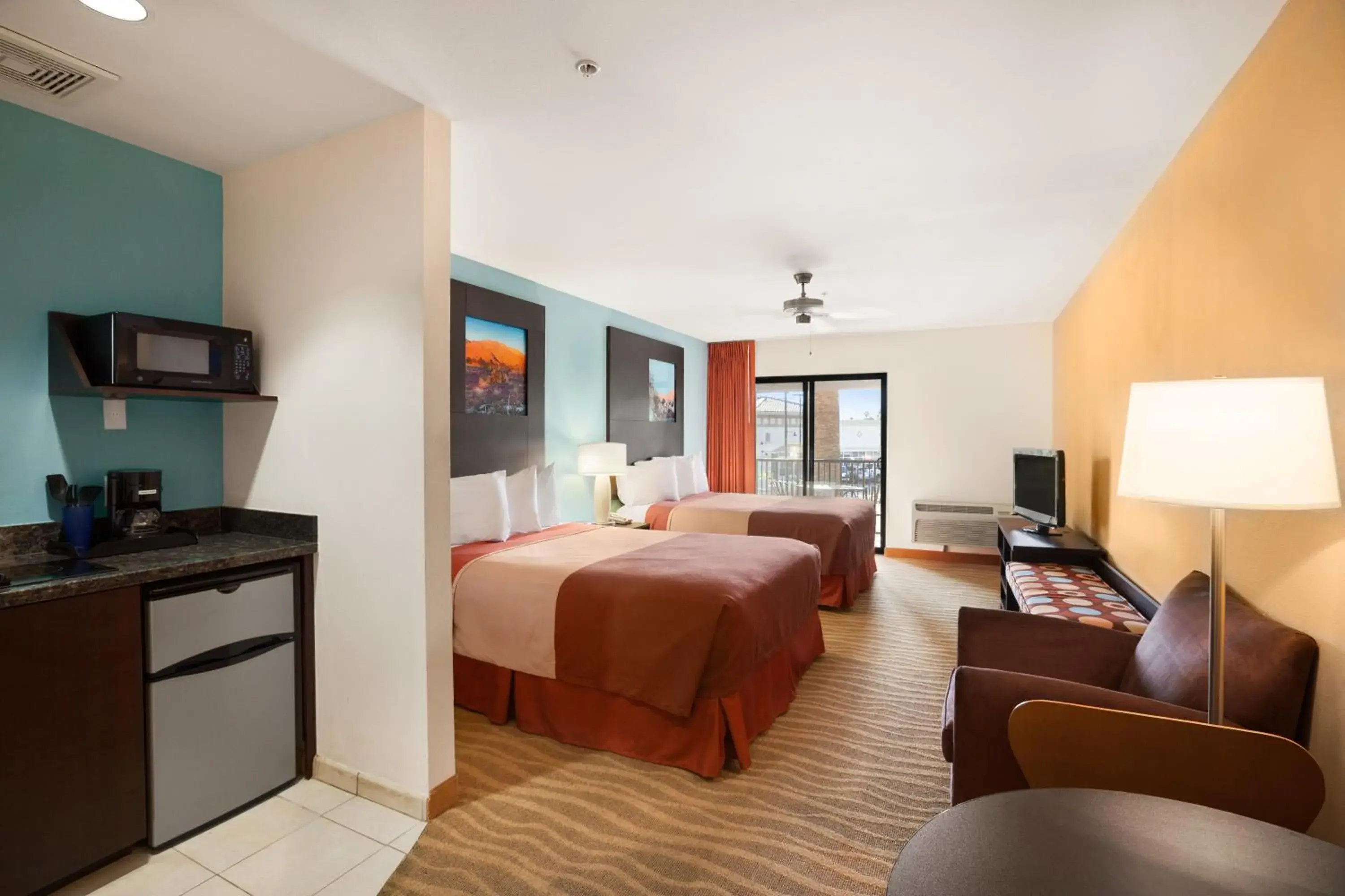 Studio Suite with Two Queen Beds - Non-Smoking (Ground Floor) in Super 8 by Wyndham Indio Studio Suite with Two Queen Beds - Non-Smoking (Ground Floor) in Super 8 by Wyndham Indio