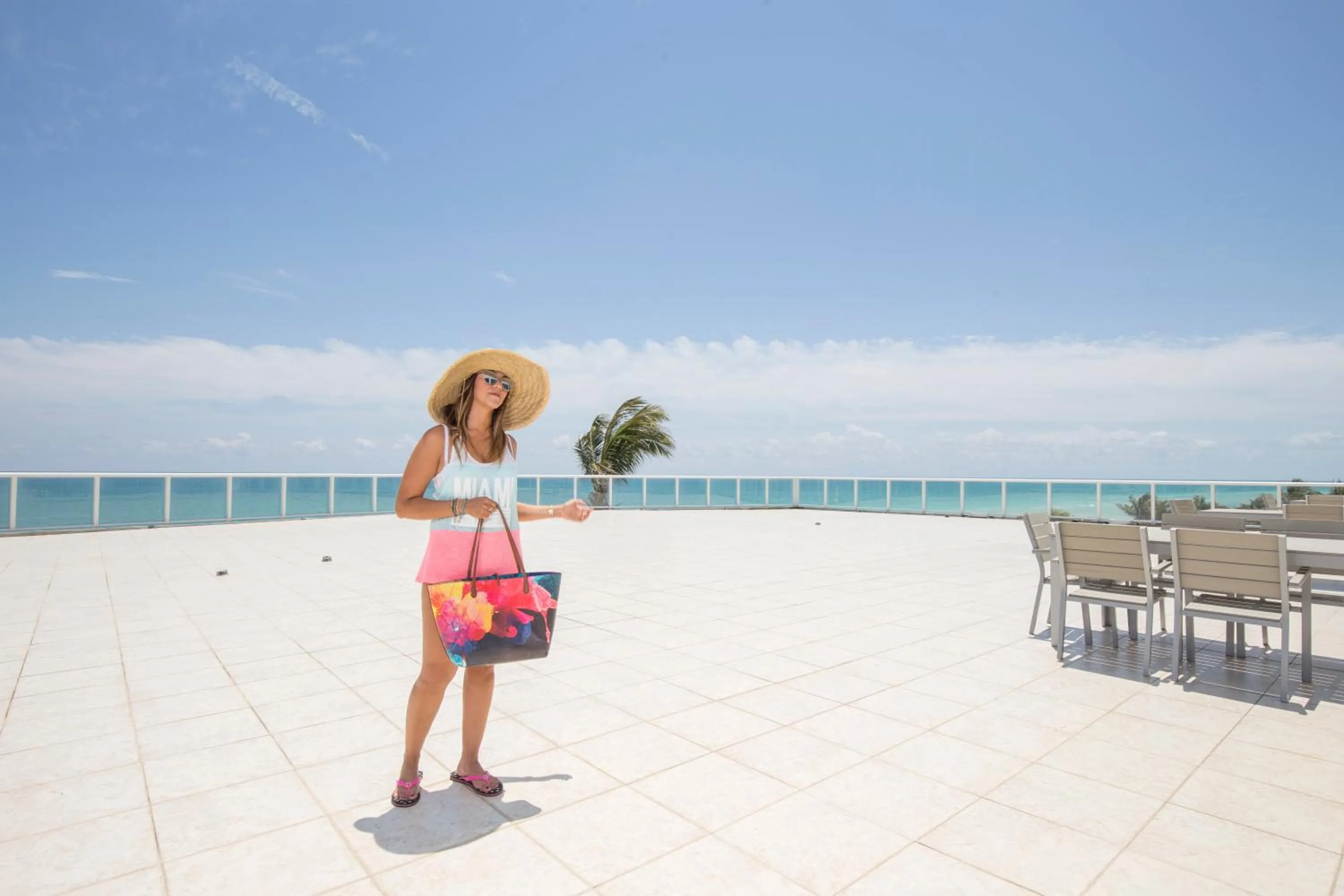 Balcony/Terrace in New Point Miami Beach Apartments