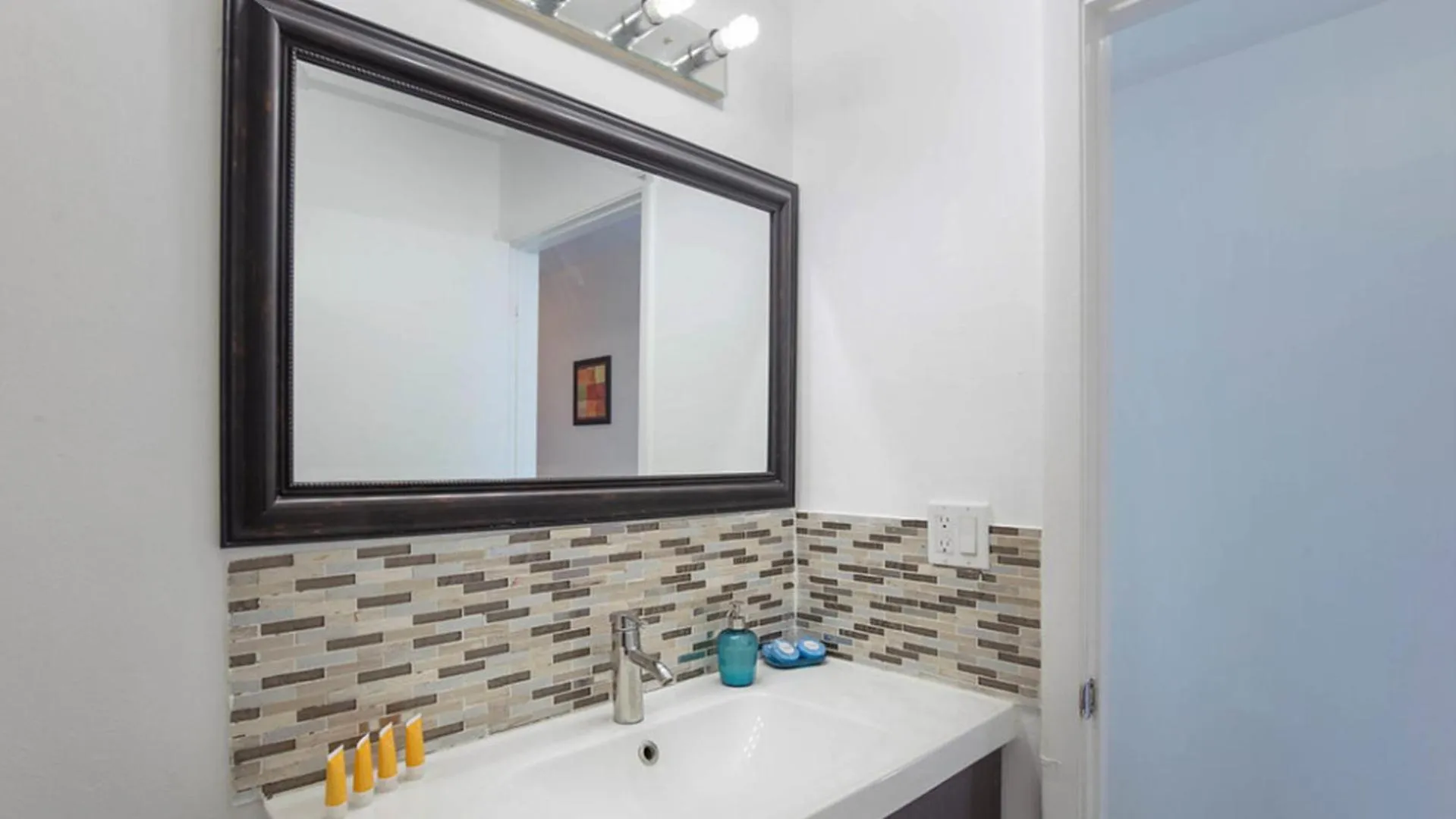 Bathroom in New Point Miami Beach Apartments
