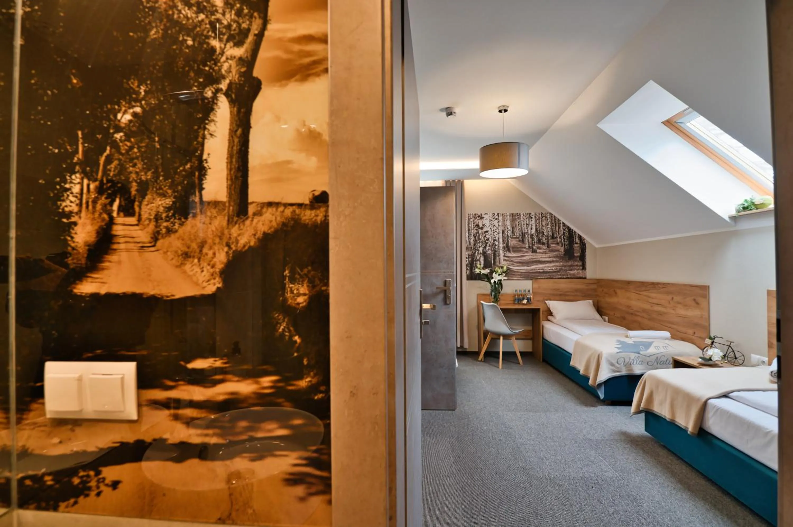 Bed in Villa Natura Zator Przeciszów