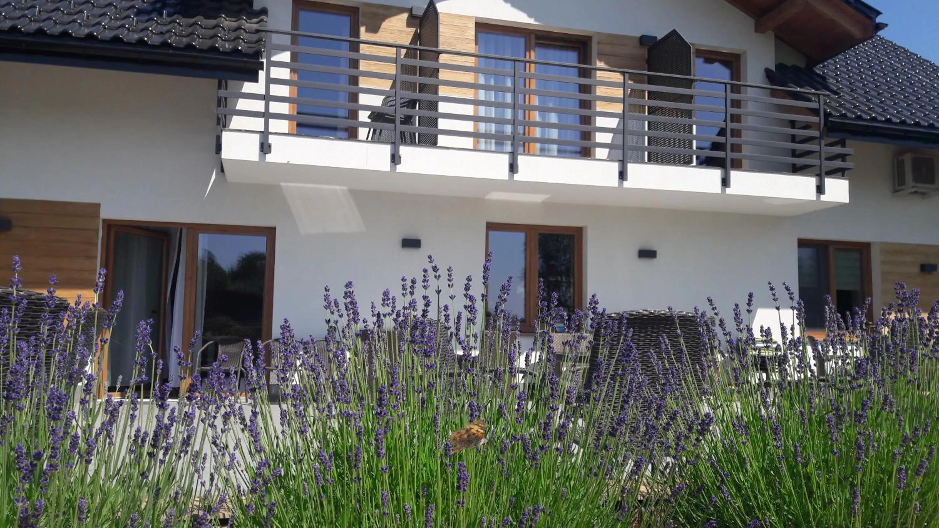 Balcony/Terrace in Villa Natura Zator Przeciszów