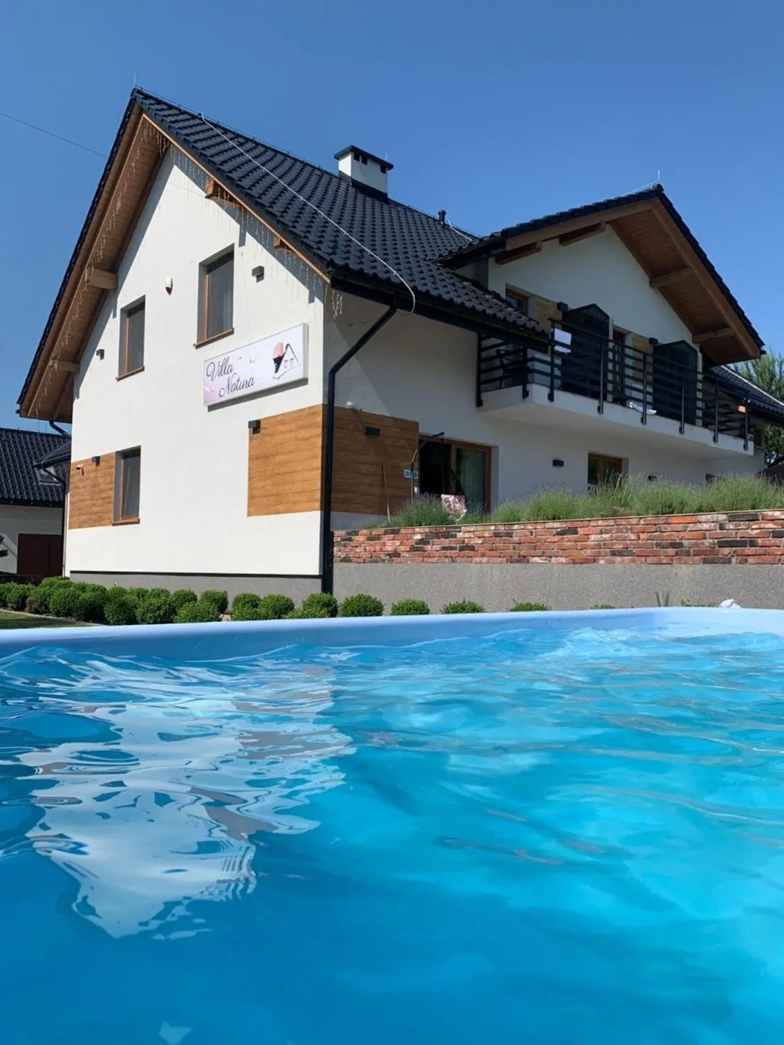 Pool view in Villa Natura Zator Przeciszów