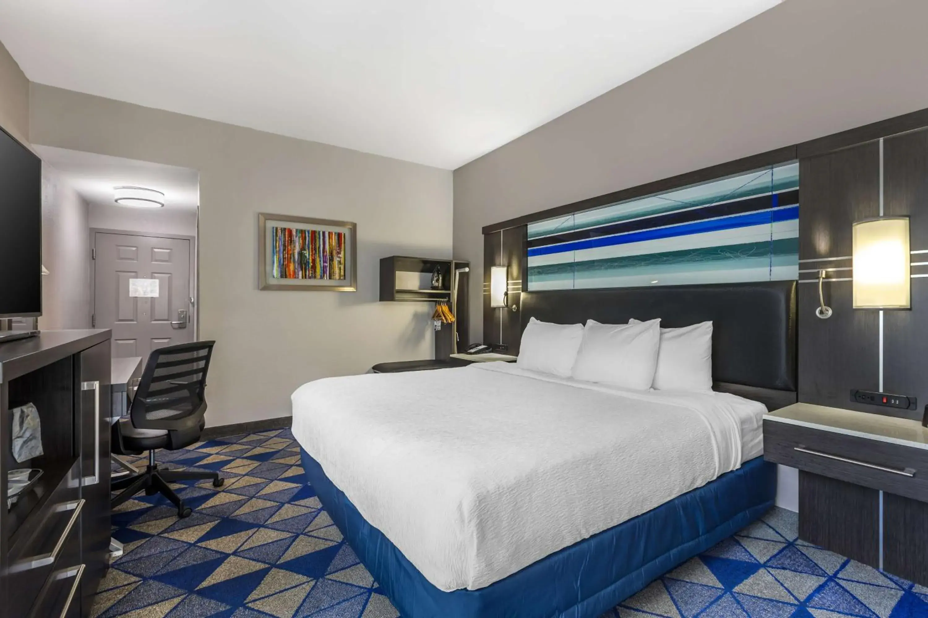 King Room with Roll-In Shower - Disability Access in Best Western Plus Spartanburg King Room with Roll-In Shower - Disability Access in Best Western Plus Spartanburg