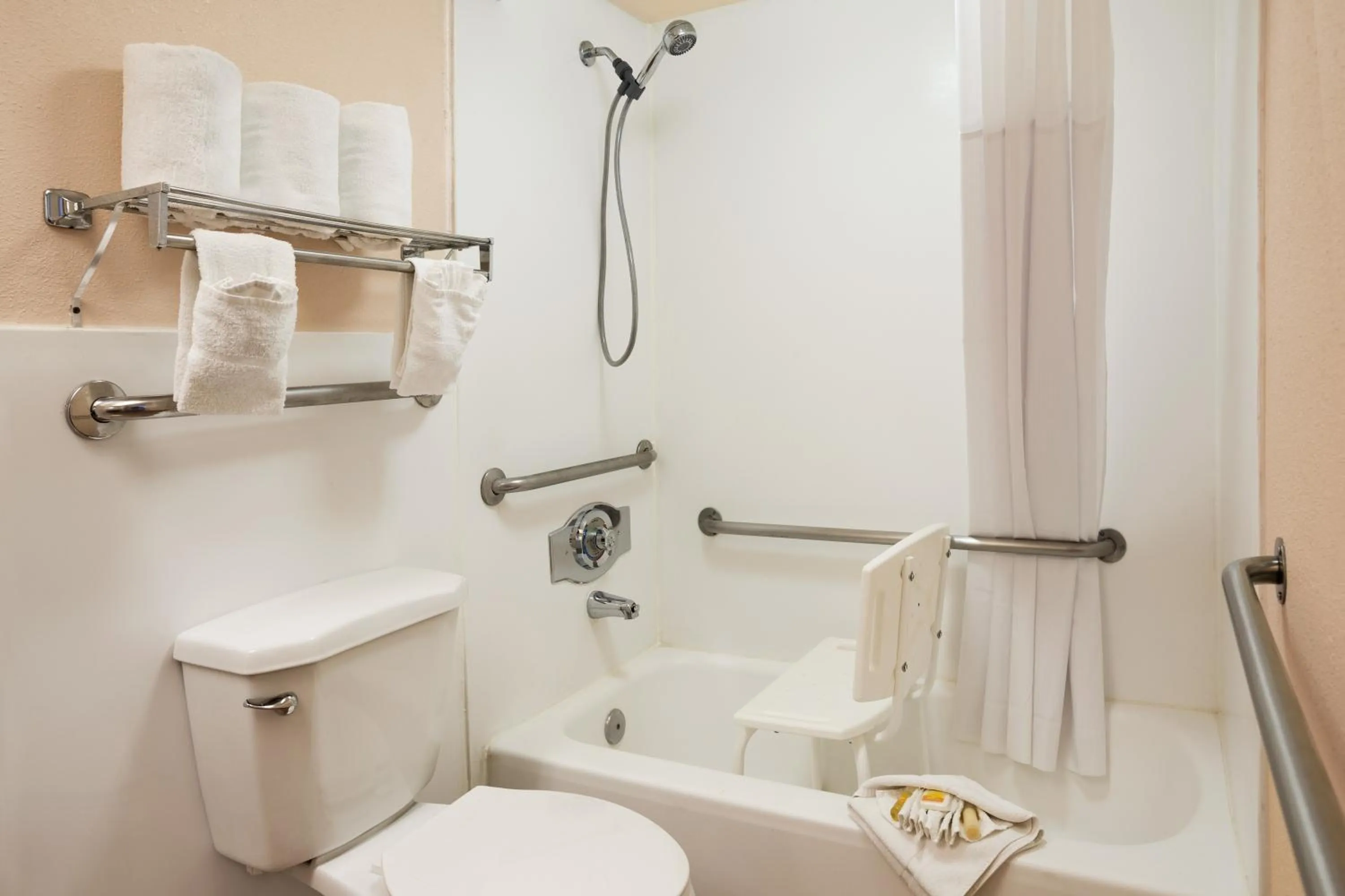 Shower in Days Inn by Wyndham Santa Fe New Mexico