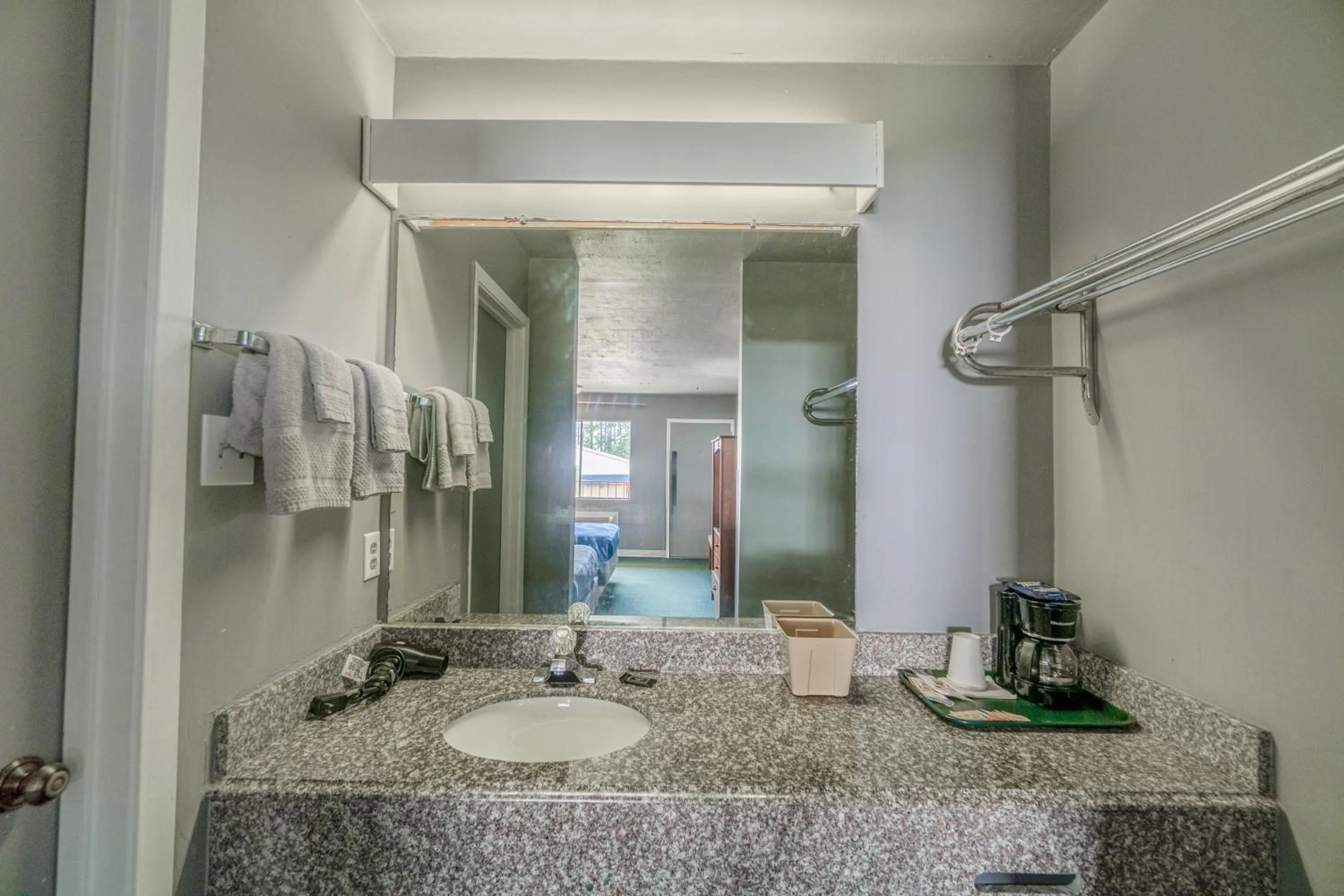 Bathroom in Economy Inn By OYO Livingston TX Hwy 59