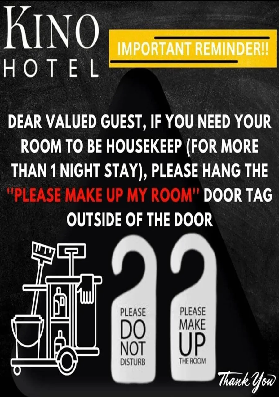 Logo/Certificate/Sign in Kino Hotel