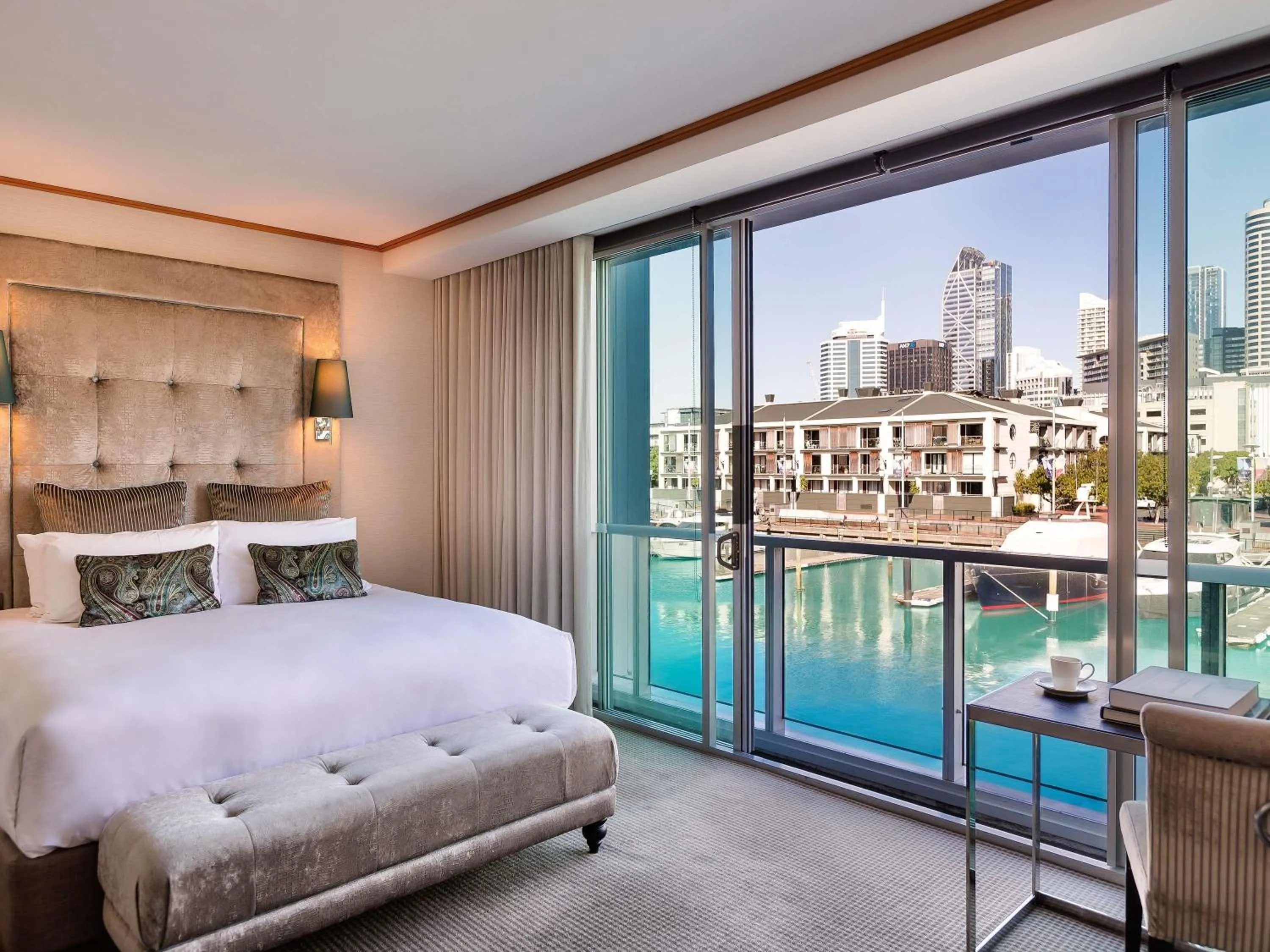 Bedroom, Bed in Sofitel Auckland Viaduct Harbour