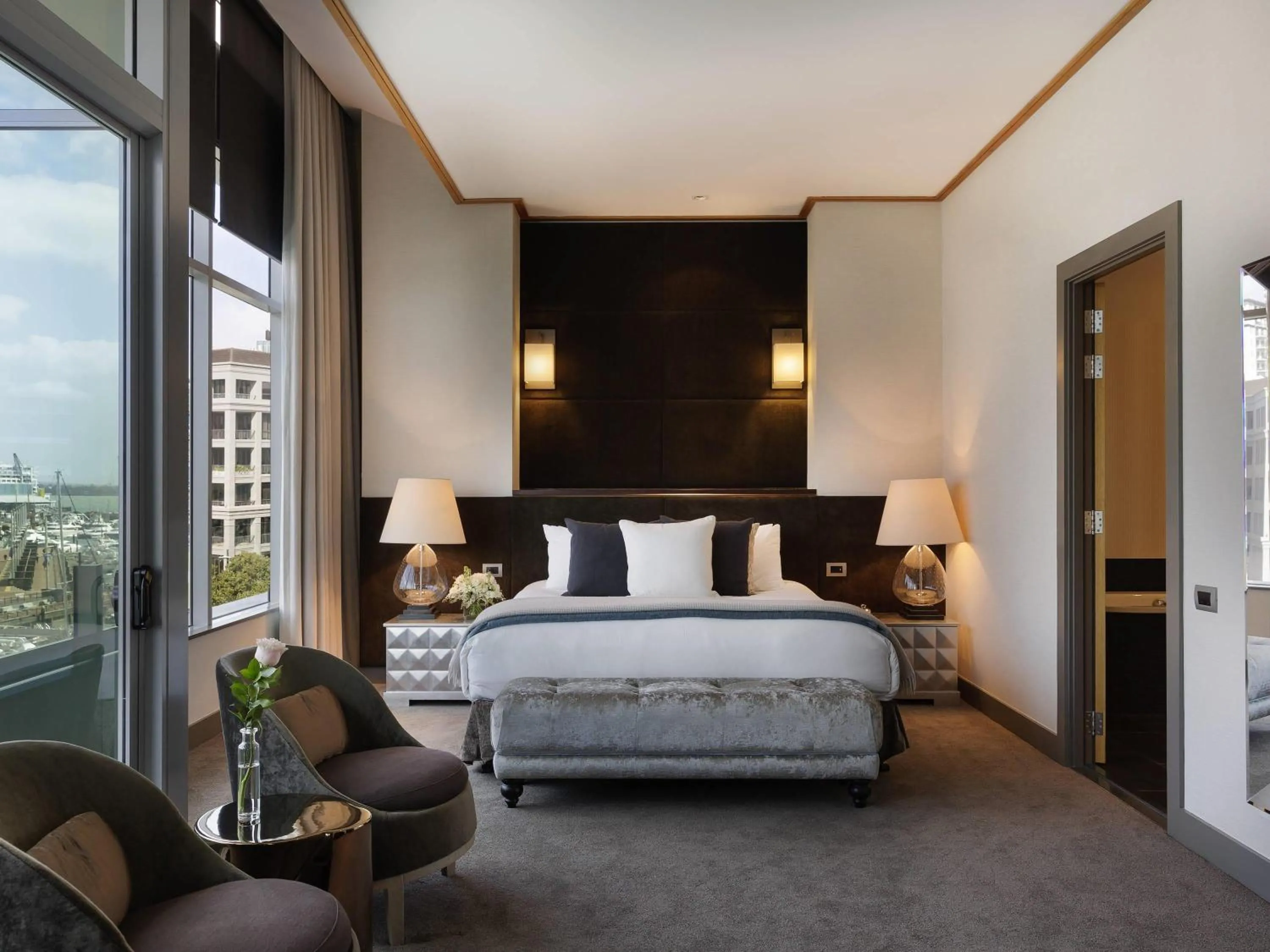 Bedroom, Bed in Sofitel Auckland Viaduct Harbour