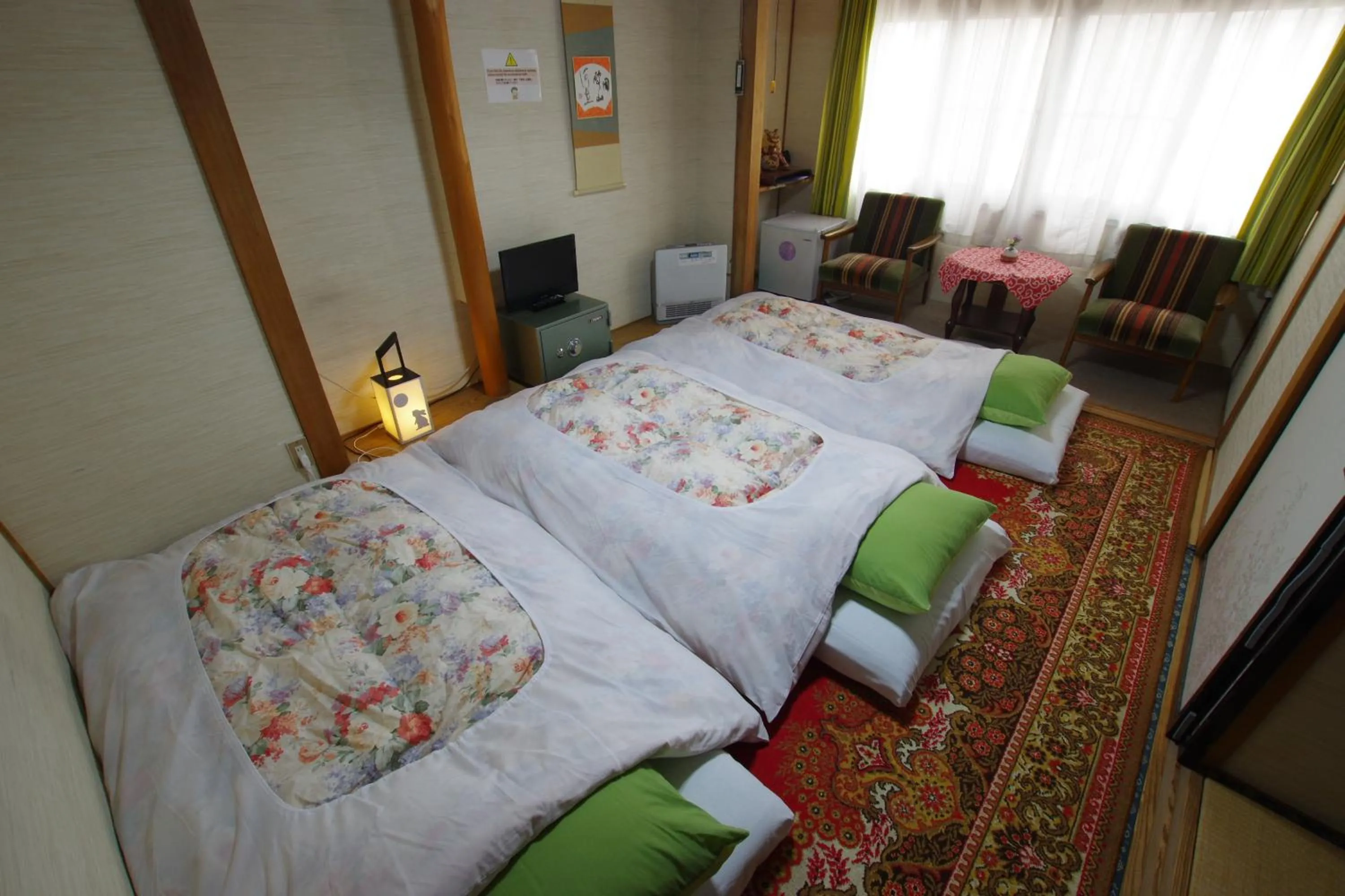 Bed in Hakuba Ski-Kan