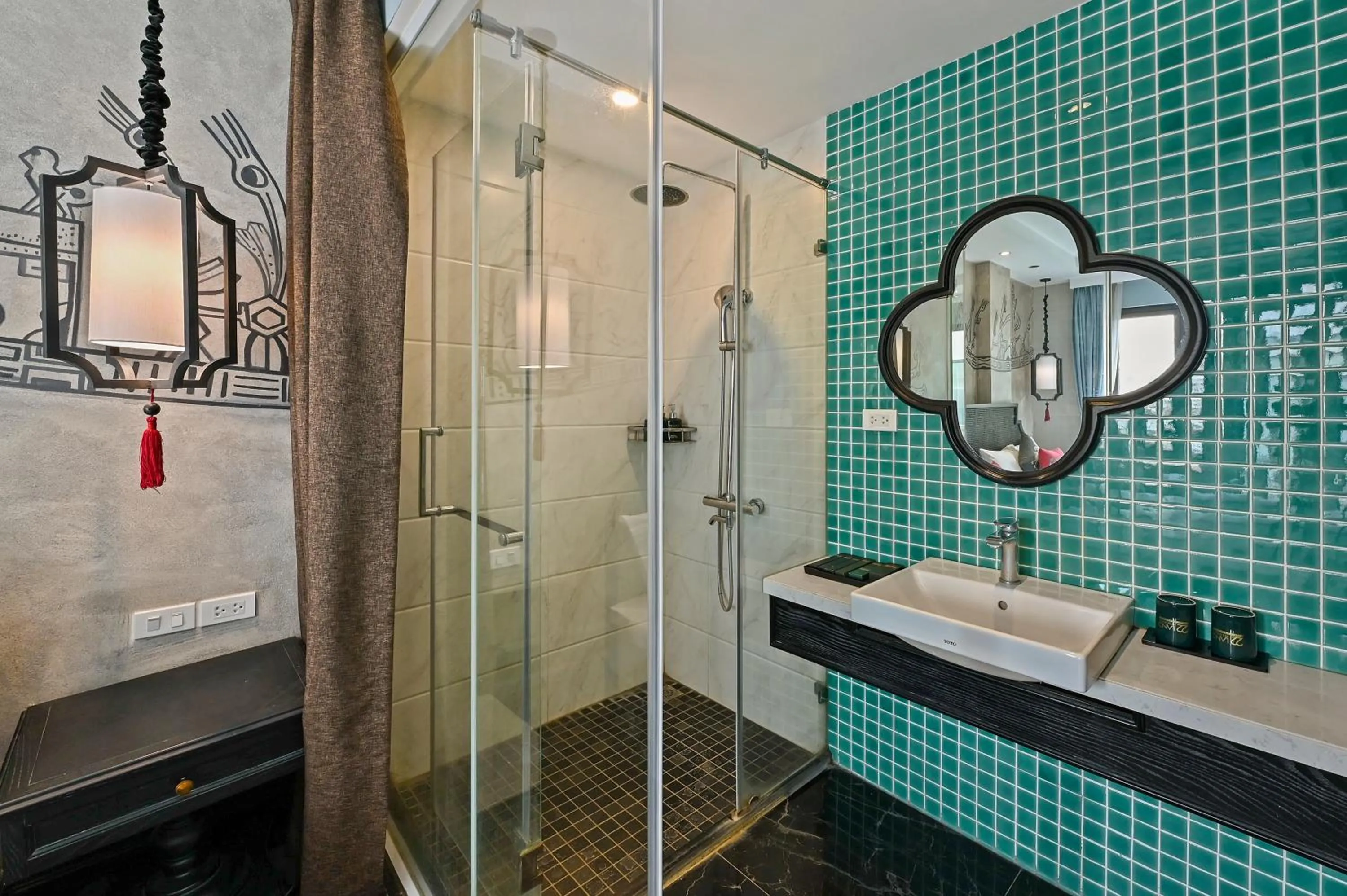 Shower in 22Land Residence Hotel & Spa 52 Ngo Huyen