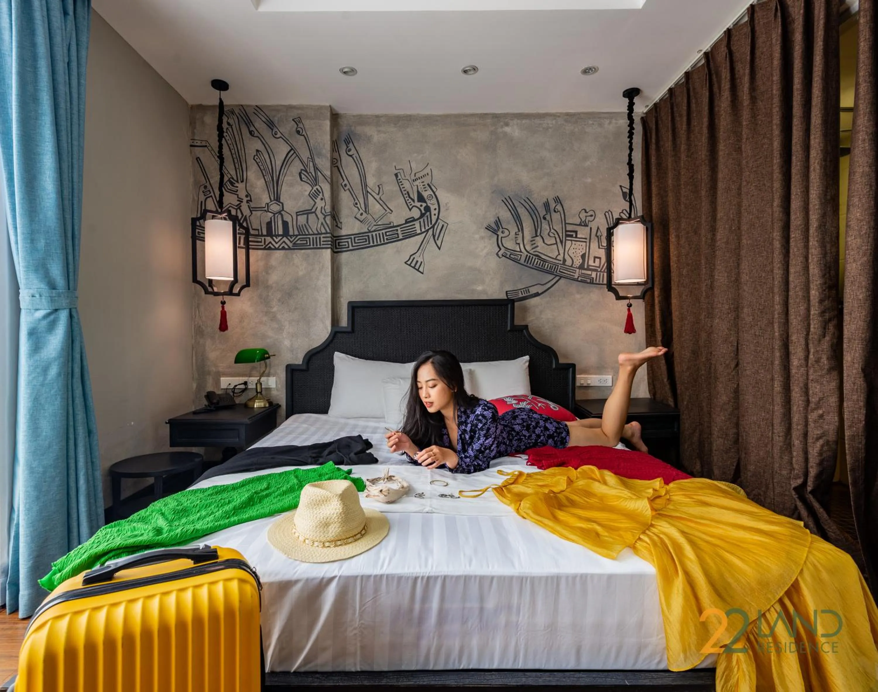 Bed in 22Land Residence Hotel & Spa 52 Ngo Huyen