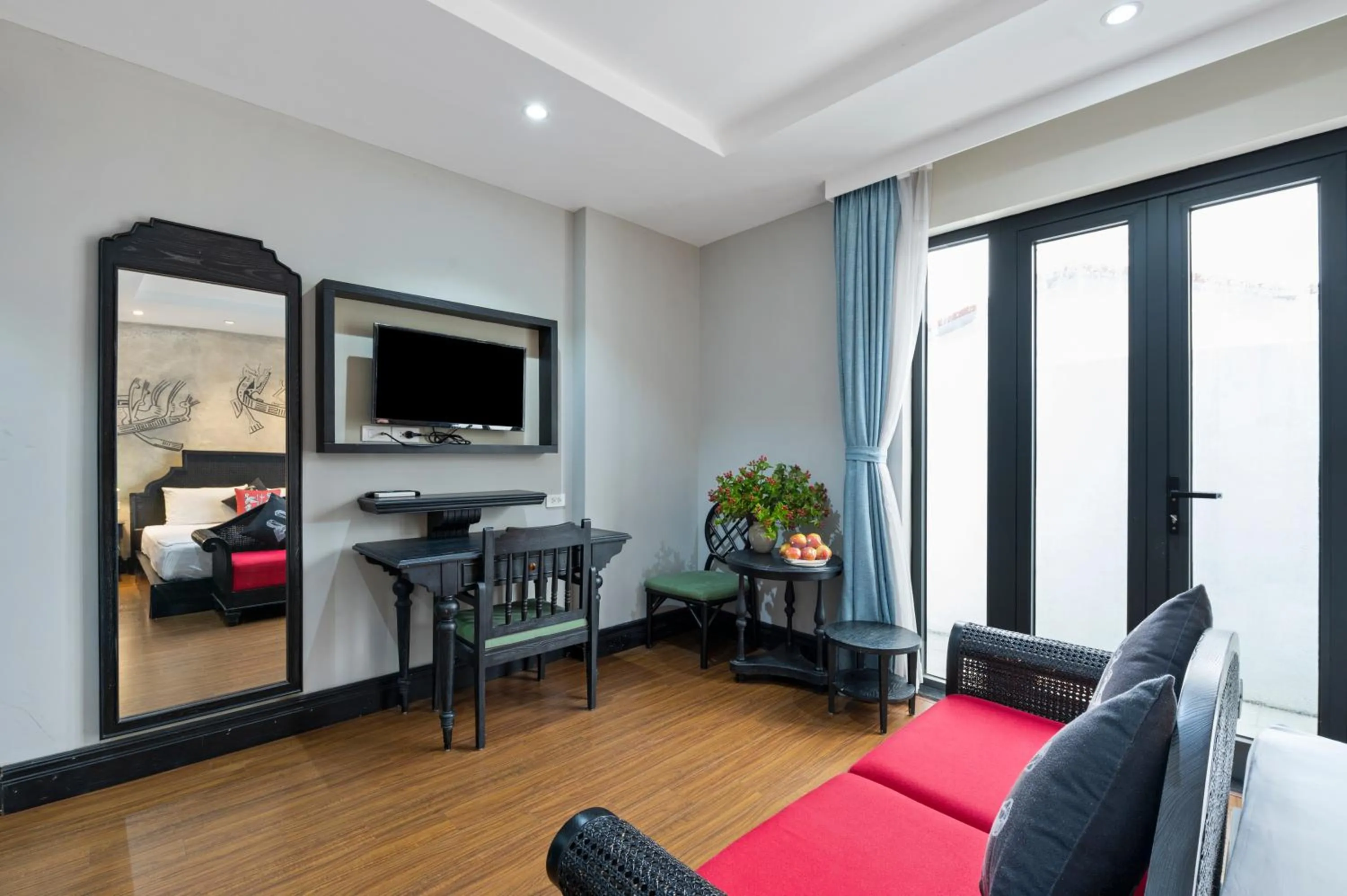Communal lounge/ TV room, Bed in 22Land Residence Hotel & Spa 52 Ngo Huyen