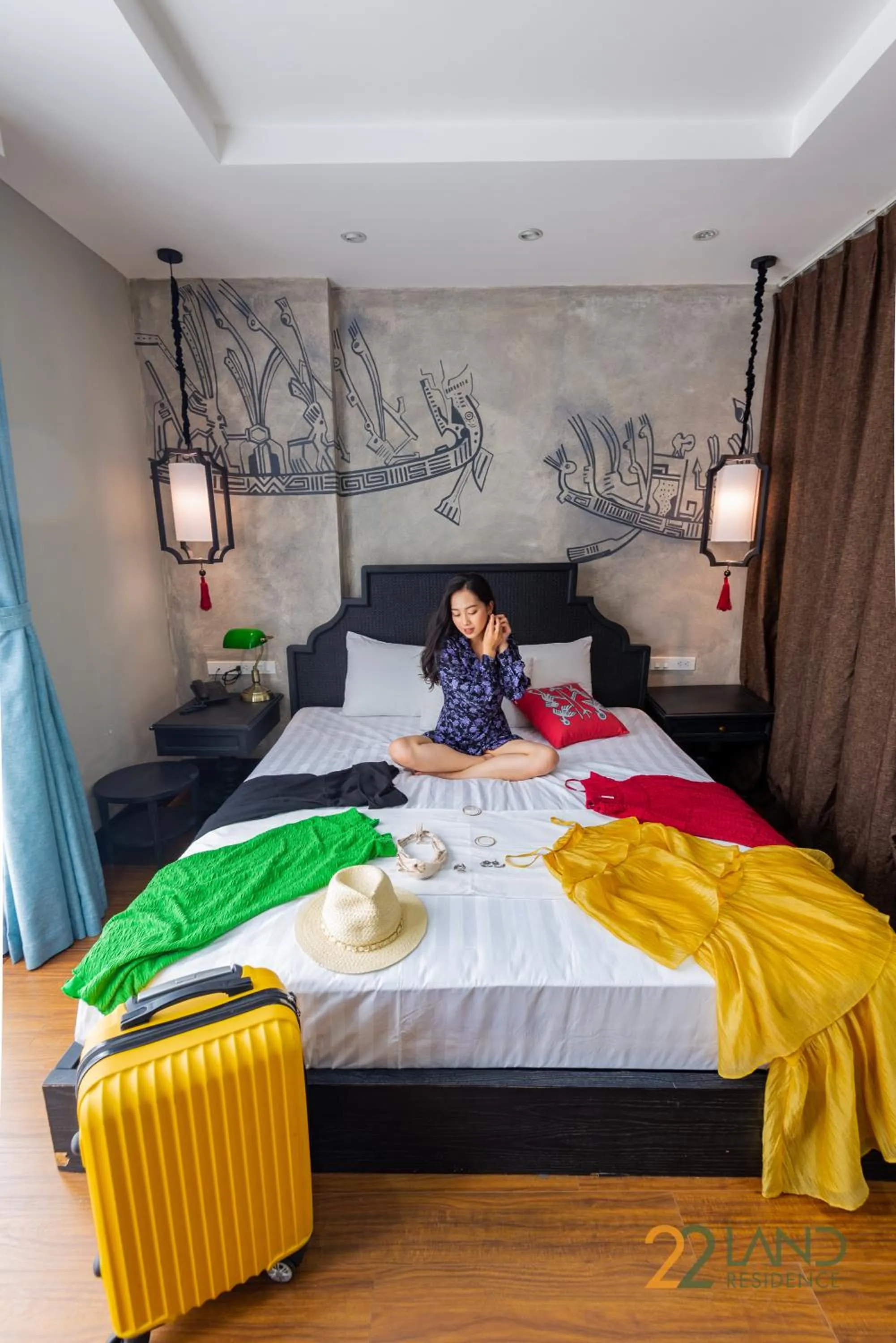 Bed in 22Land Residence Hotel & Spa 52 Ngo Huyen