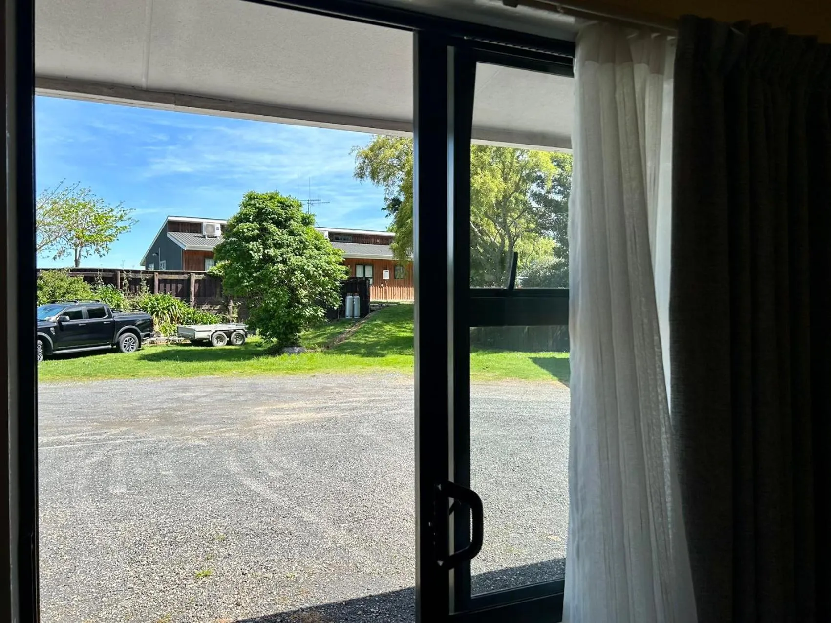 Parking in Mystery Creek Motel