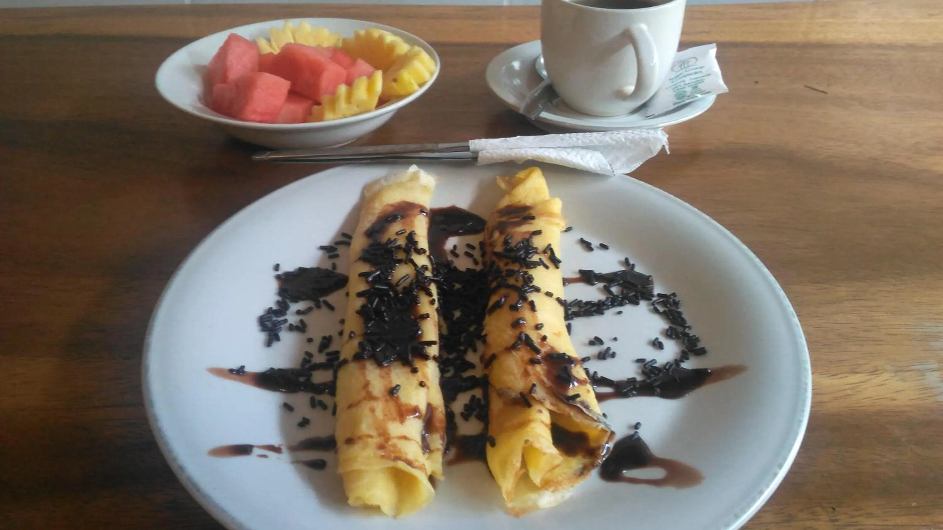 Breakfast in Pande Permai Bungalows