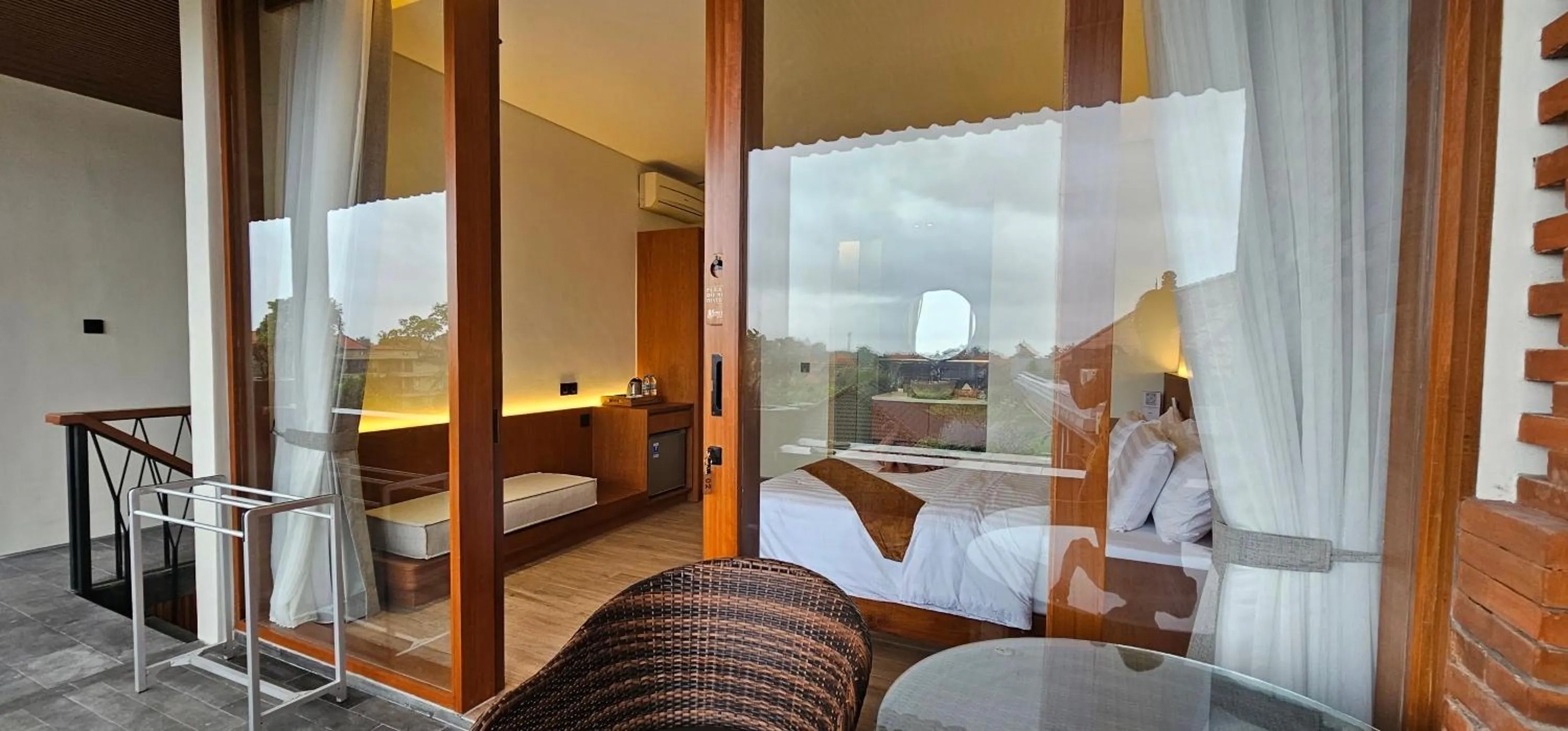 Balcony/Terrace, Bed in Kun - Kun Guest House Ubud