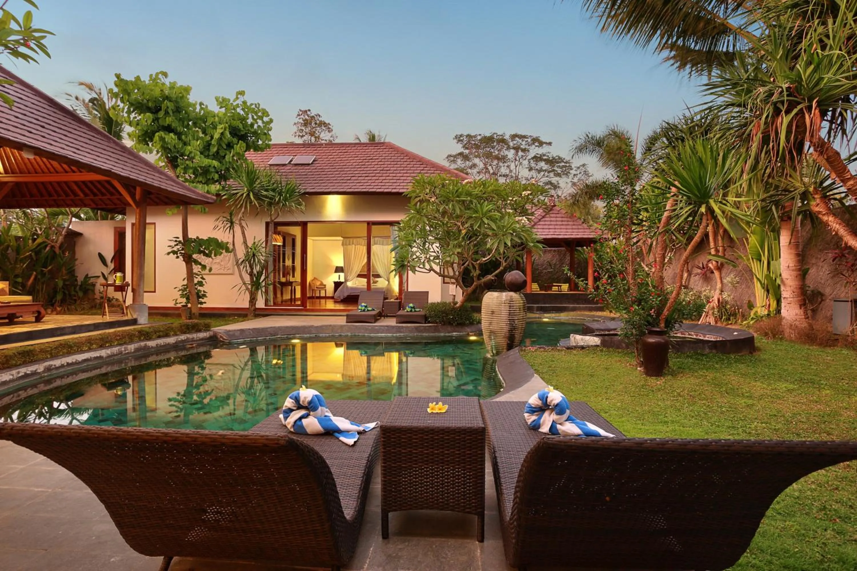 Swimming pool in The Kampung Ubud Villa