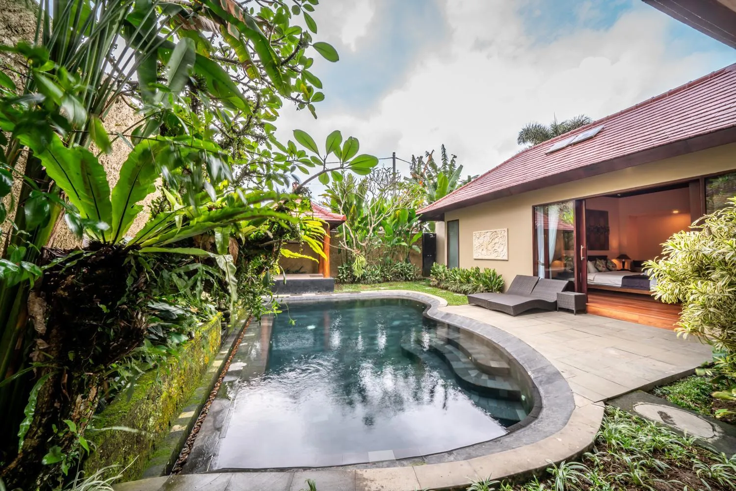Garden in The Kampung Ubud Villa