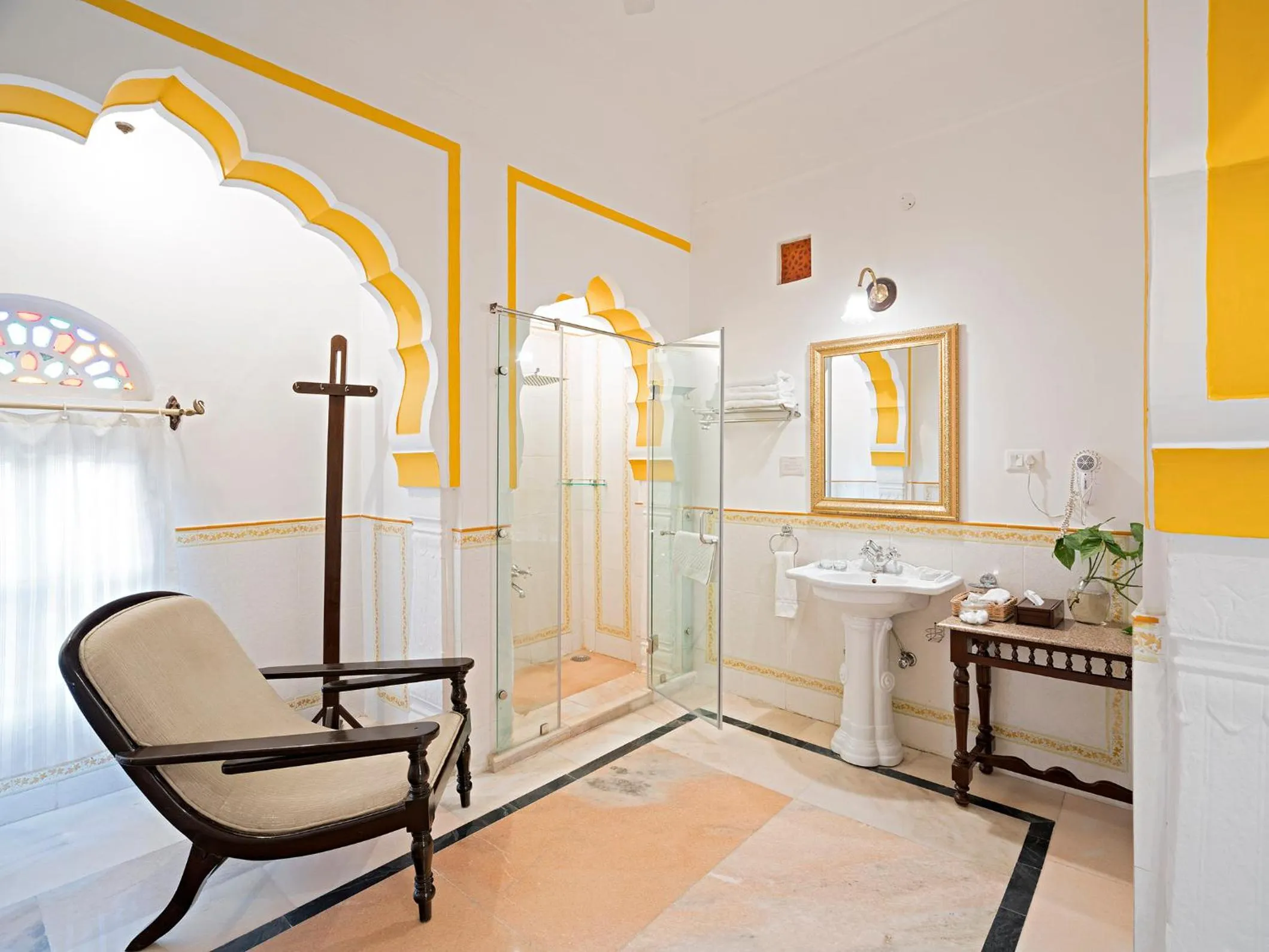 Bathroom in Alsisar Mahal- Heritage Hotel