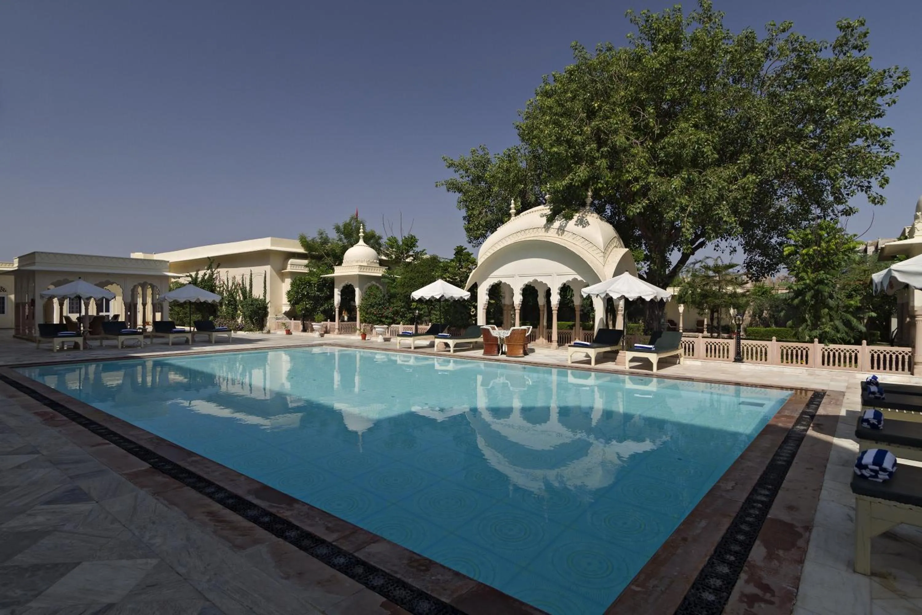Swimming pool in Alsisar Mahal- Heritage Hotel