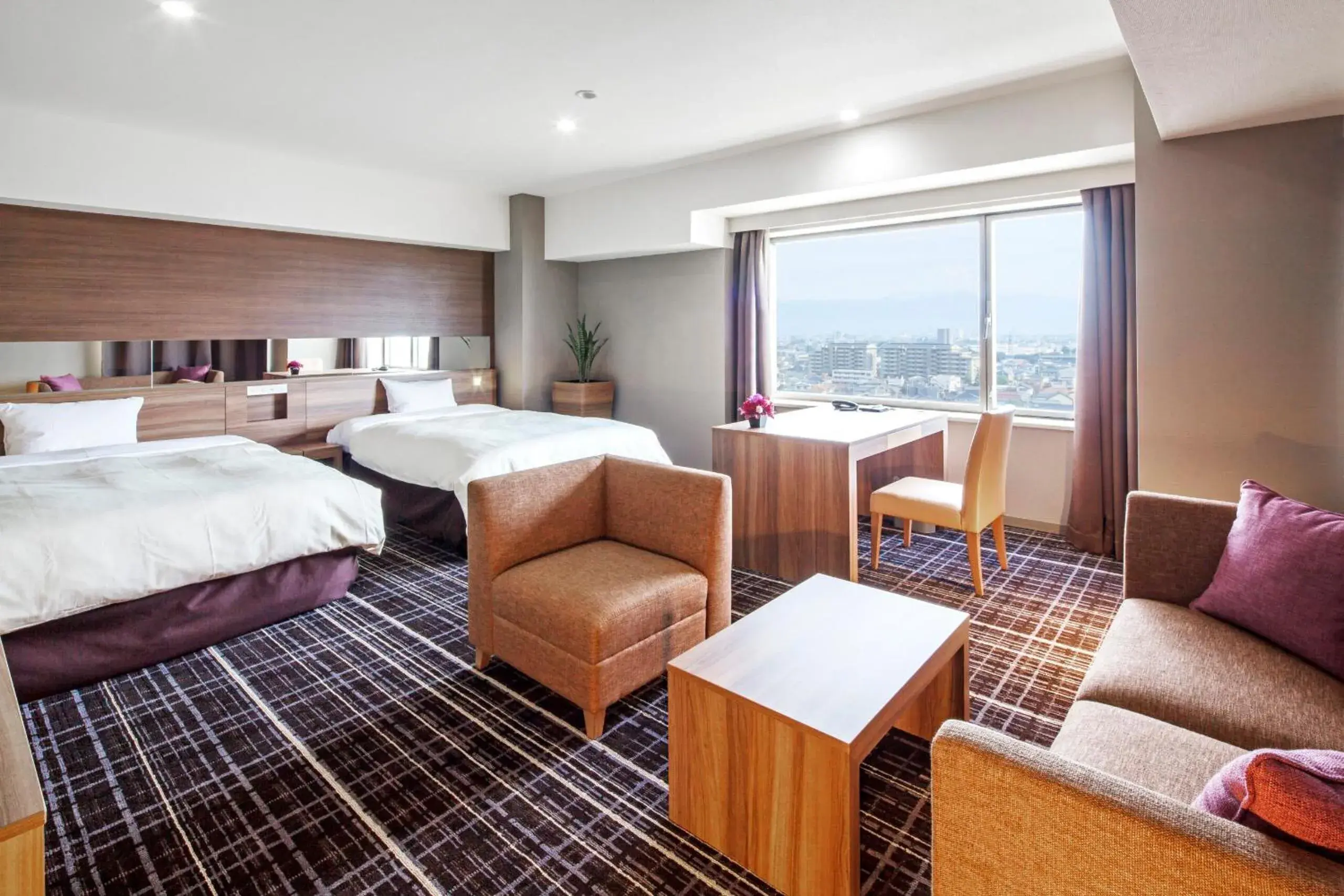 Deluxe Twin Room - single occupancy in Kofu Kinenbi Hotel Deluxe Twin Room - single occupancy in Kofu Kinenbi Hotel