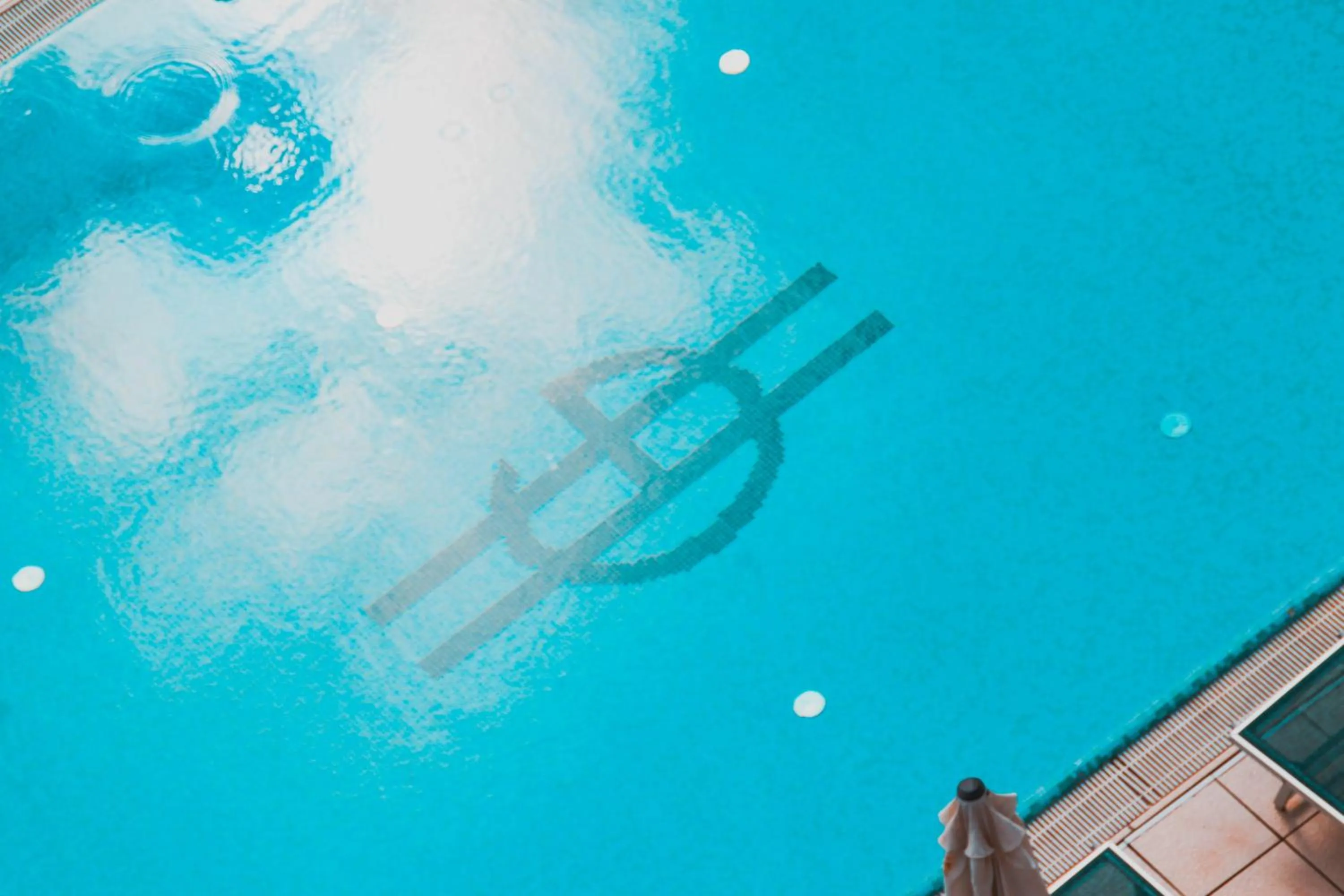 Pool view in Hotel Gaby