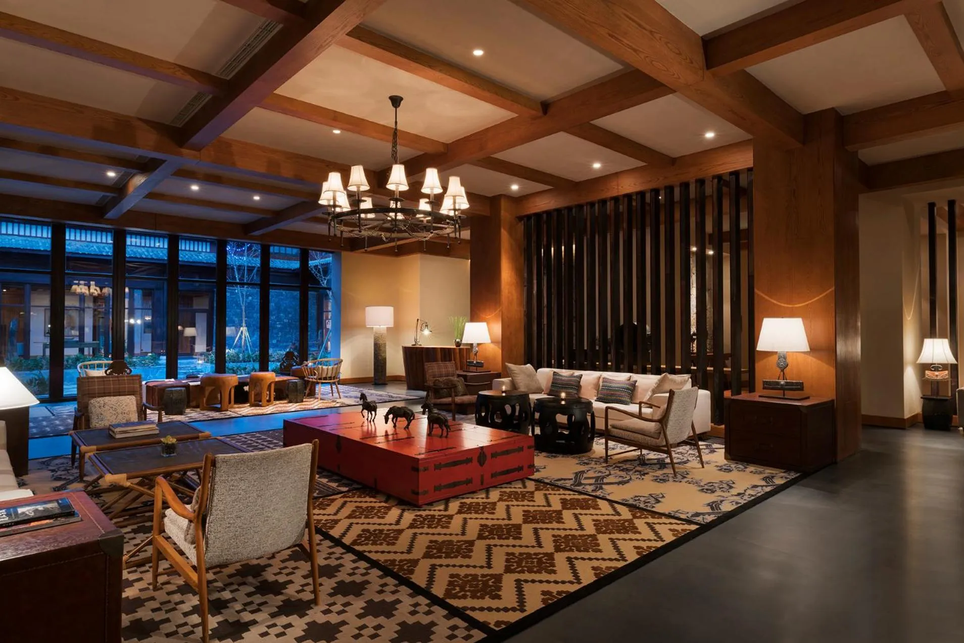 Lobby or reception in Jinmao Pureal Mountain Liiang