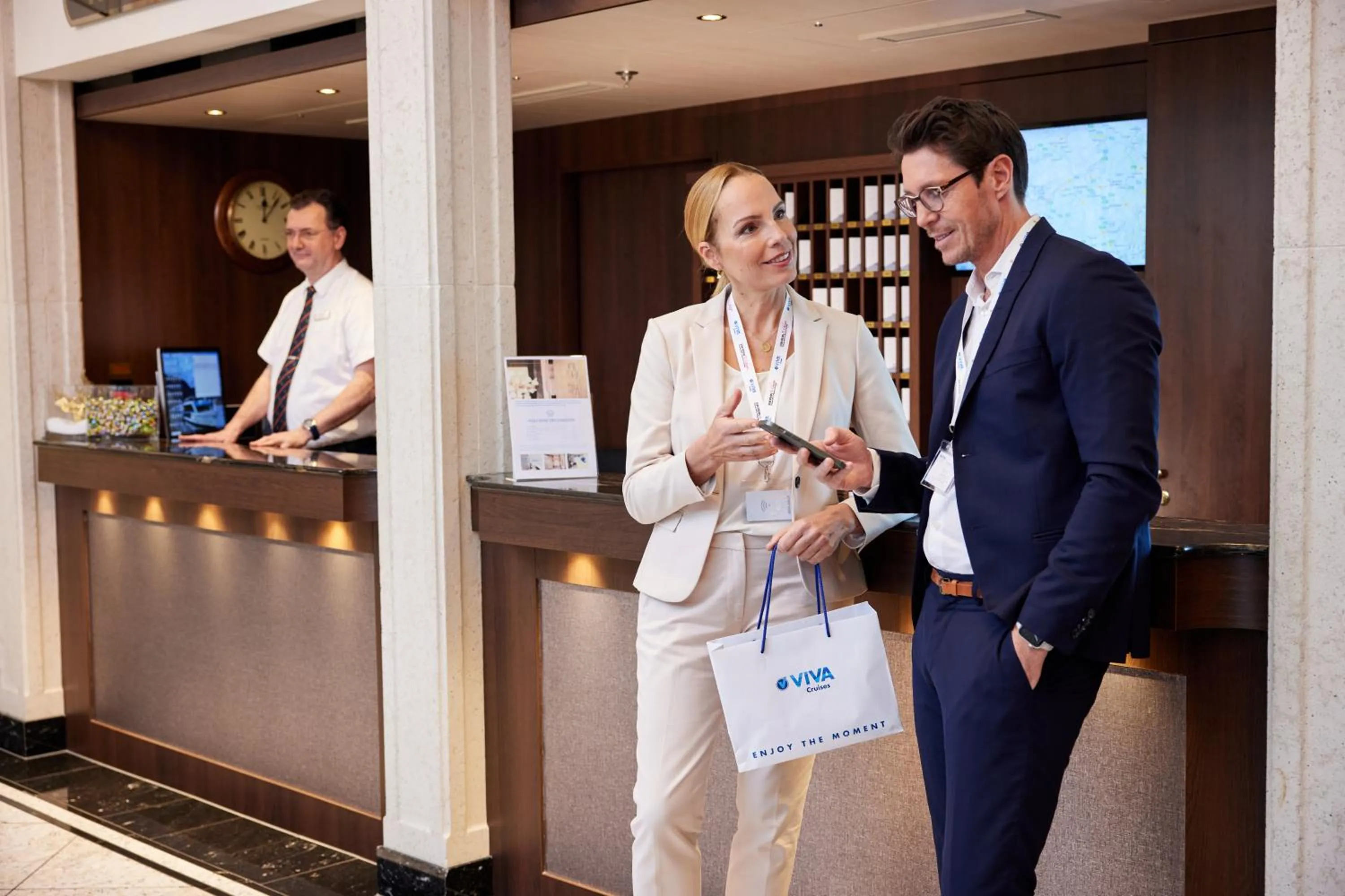 Lobby or reception in VIVA RIVERSIDE Altstadt Düsseldorf