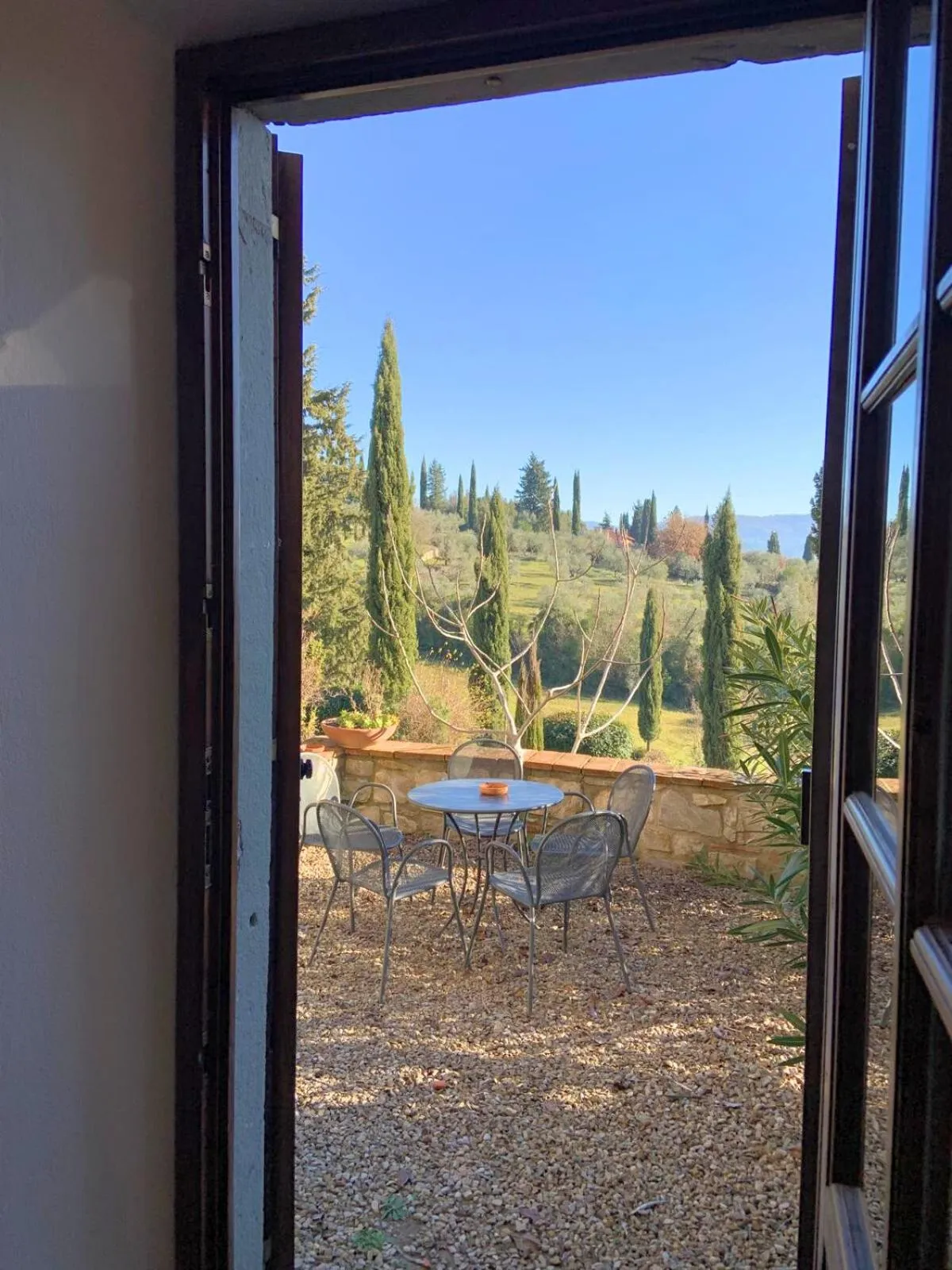 Garden view in Borgo Bottaia