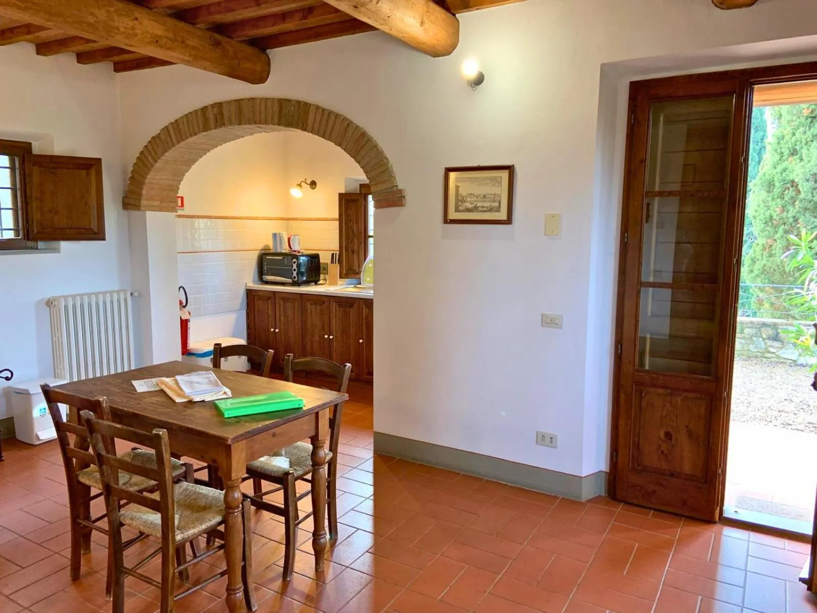 Dining area in Borgo Bottaia