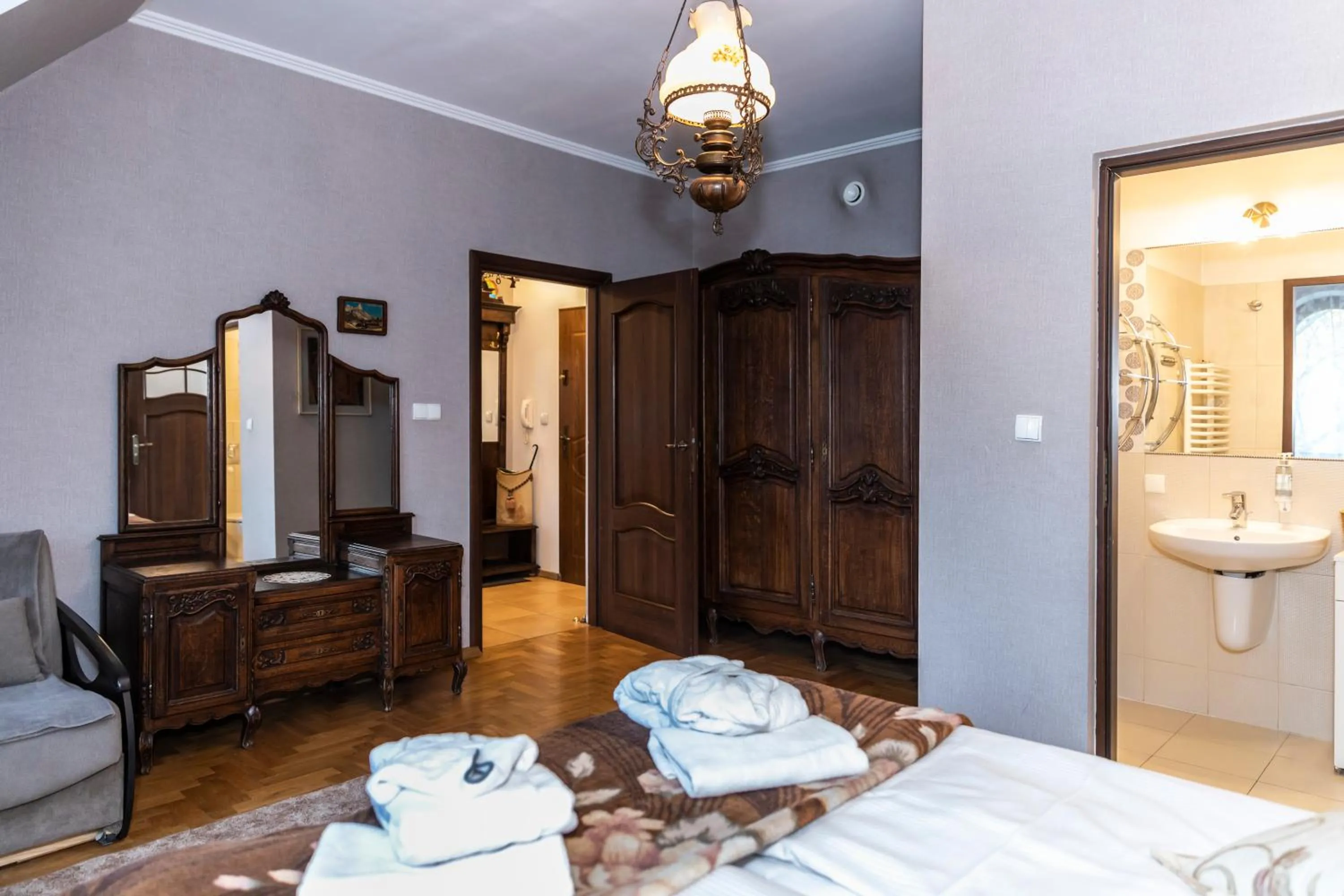 Bedroom, Bed in TatryTOP Radowid basen sauna