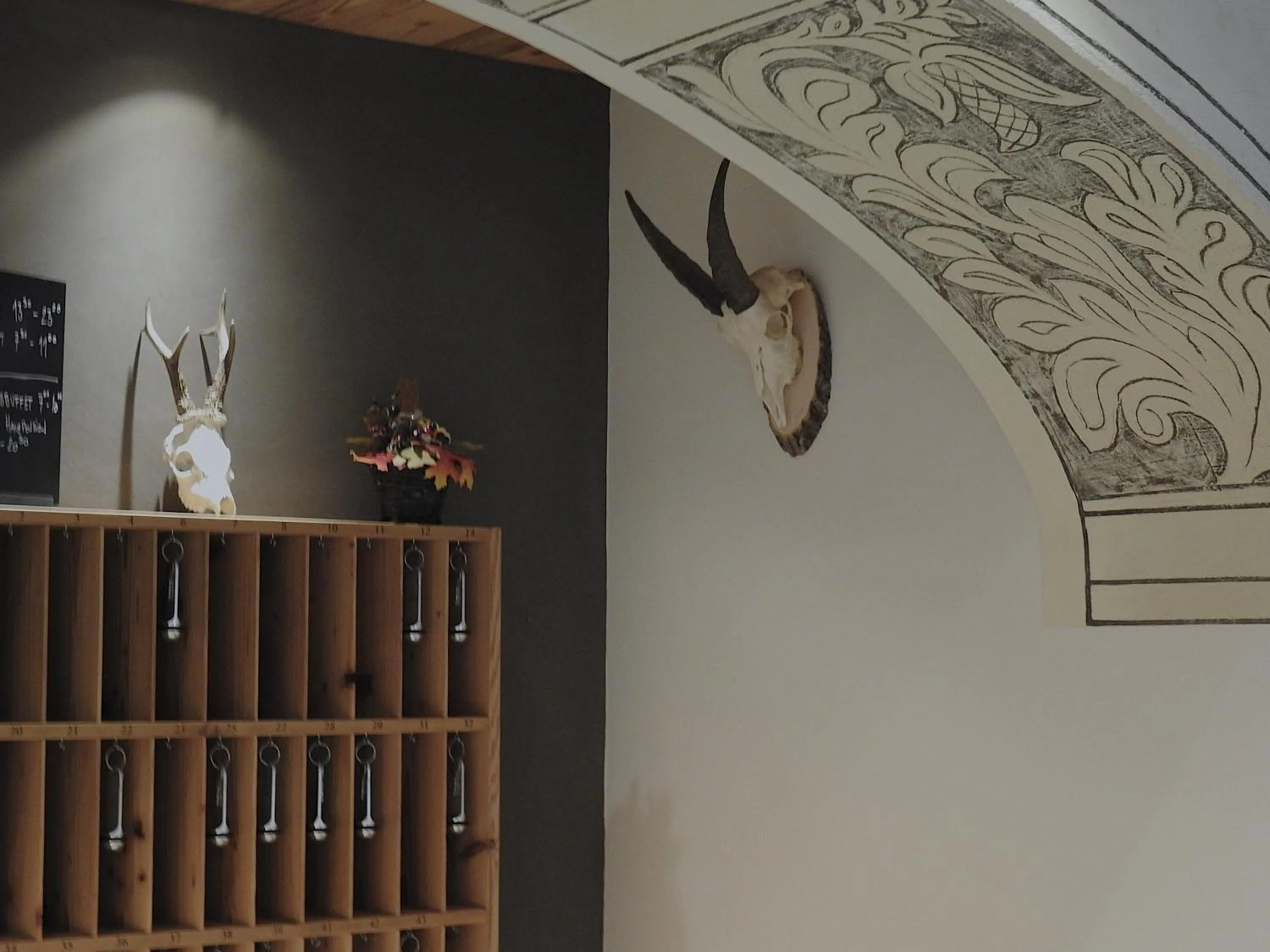 Decorative detail in Hotel Spöl Restaurant