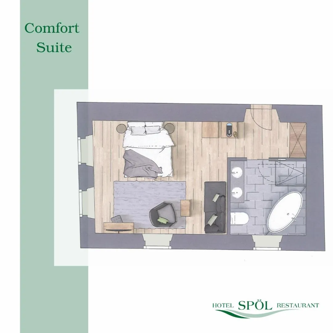 Floor plan in Hotel Spöl Restaurant