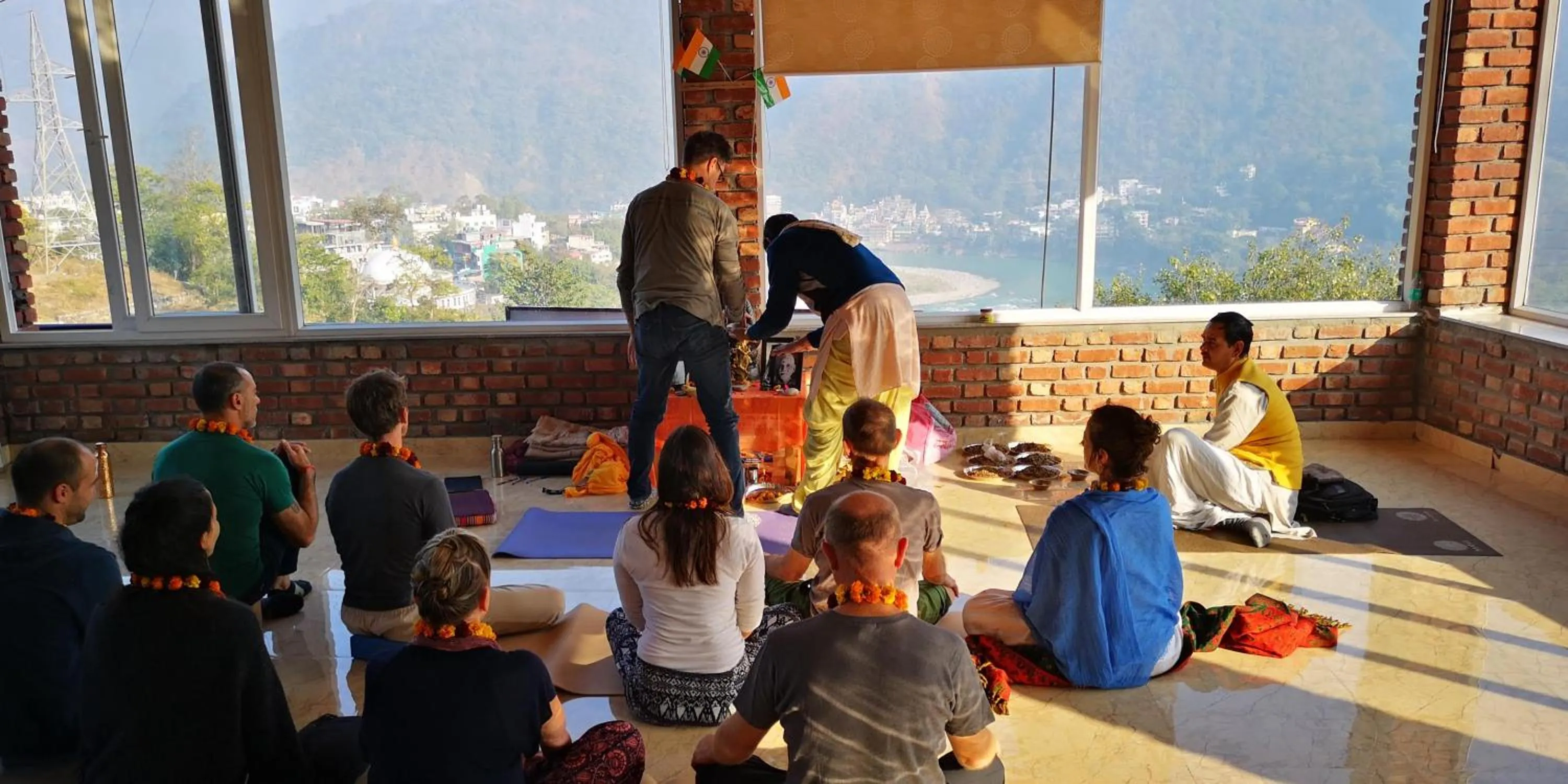 group of guests in Hill Top Swiss Cottage