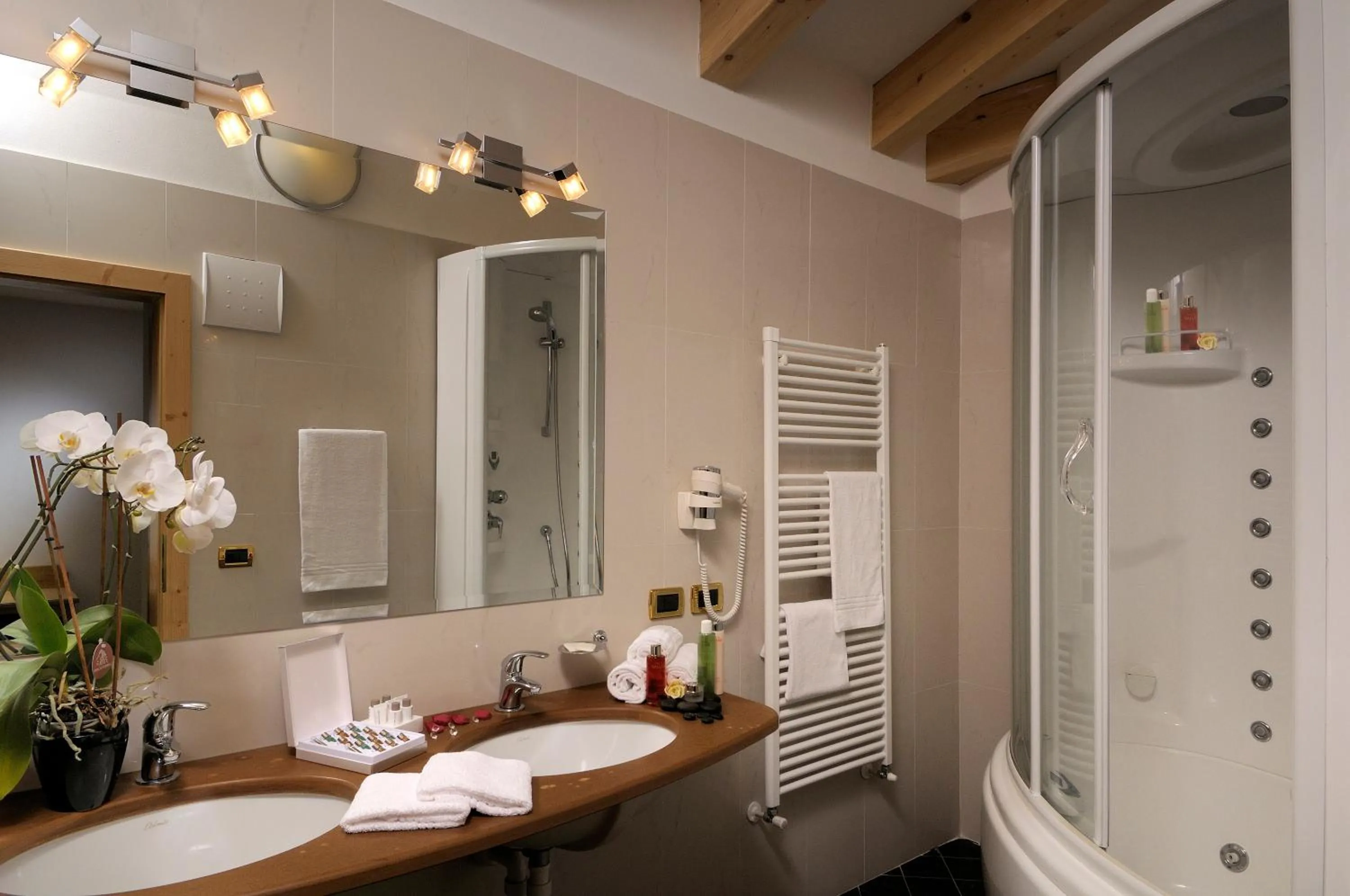 Shower in Hotel La Perla Wellness & Beauty