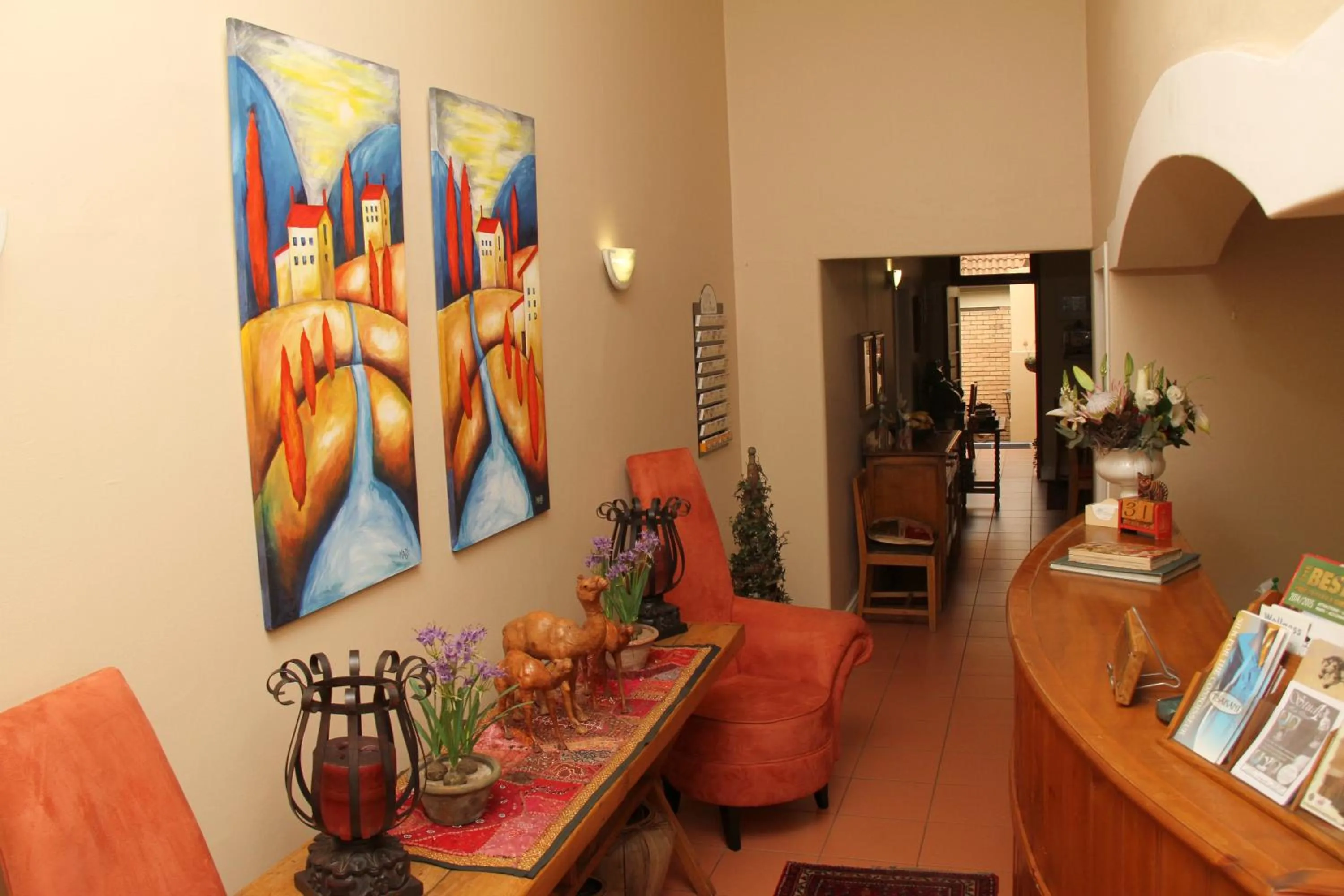 Lobby or reception in Del Roza Guest House