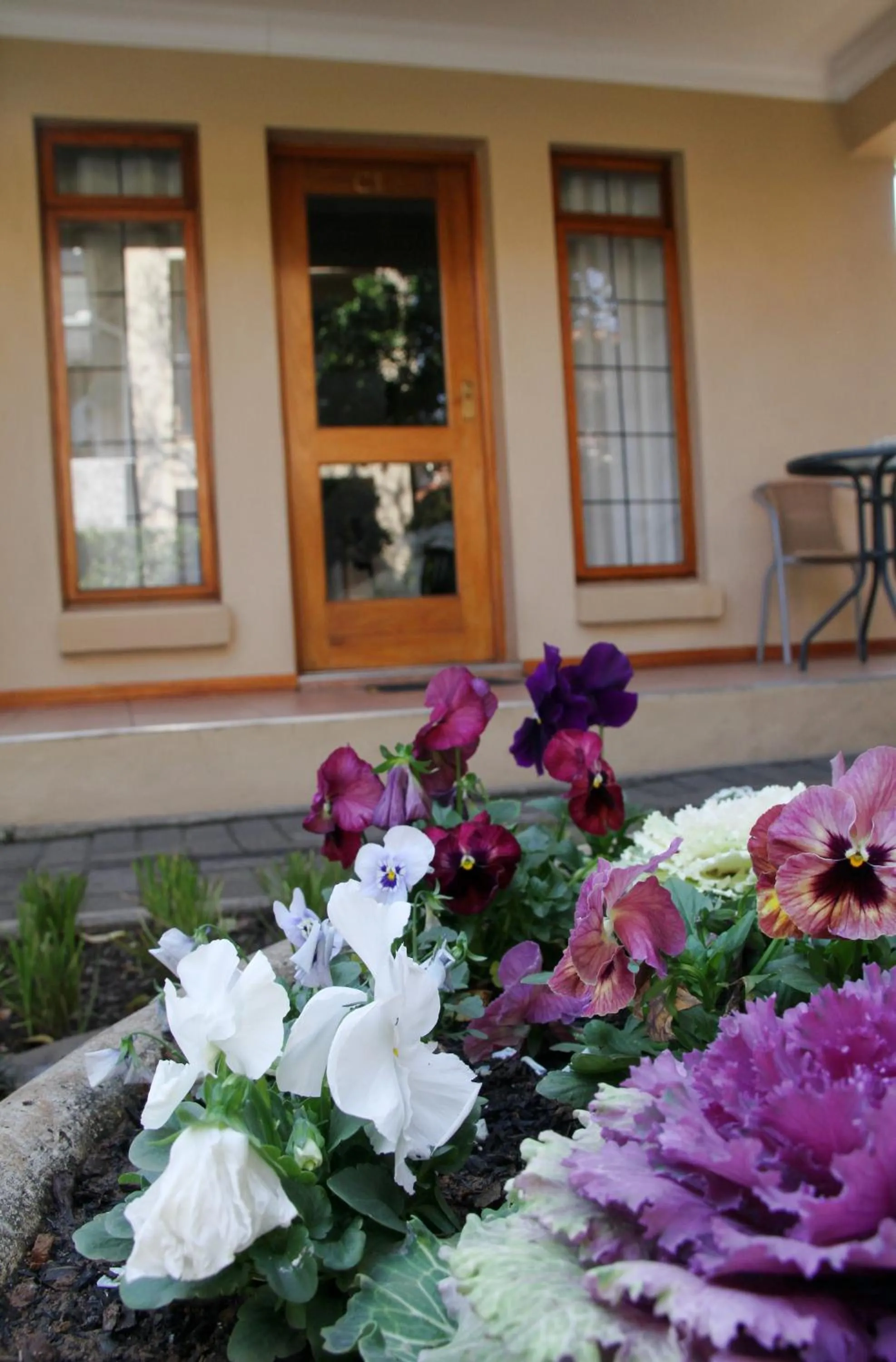 Garden view in Del Roza Guest House
